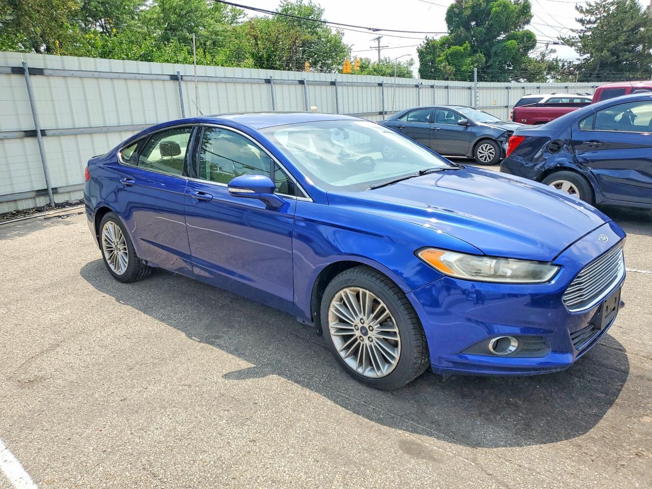 2014 Ford Fusion Se Blue vin: 3FA6P0HD8ER286139