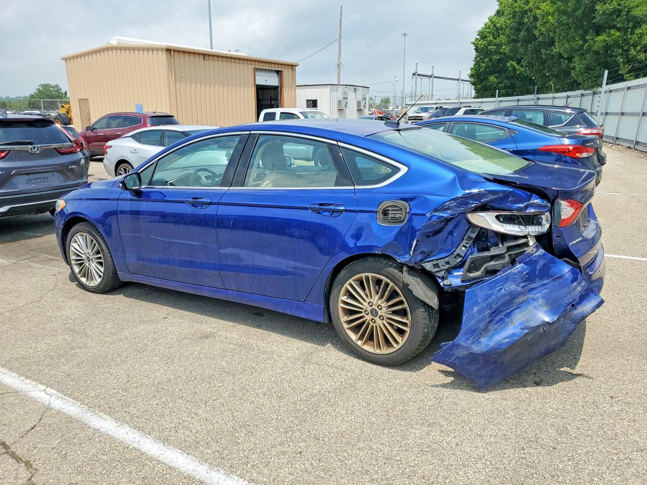 2014 Ford Fusion Se Blue vin: 3FA6P0HD8ER286139