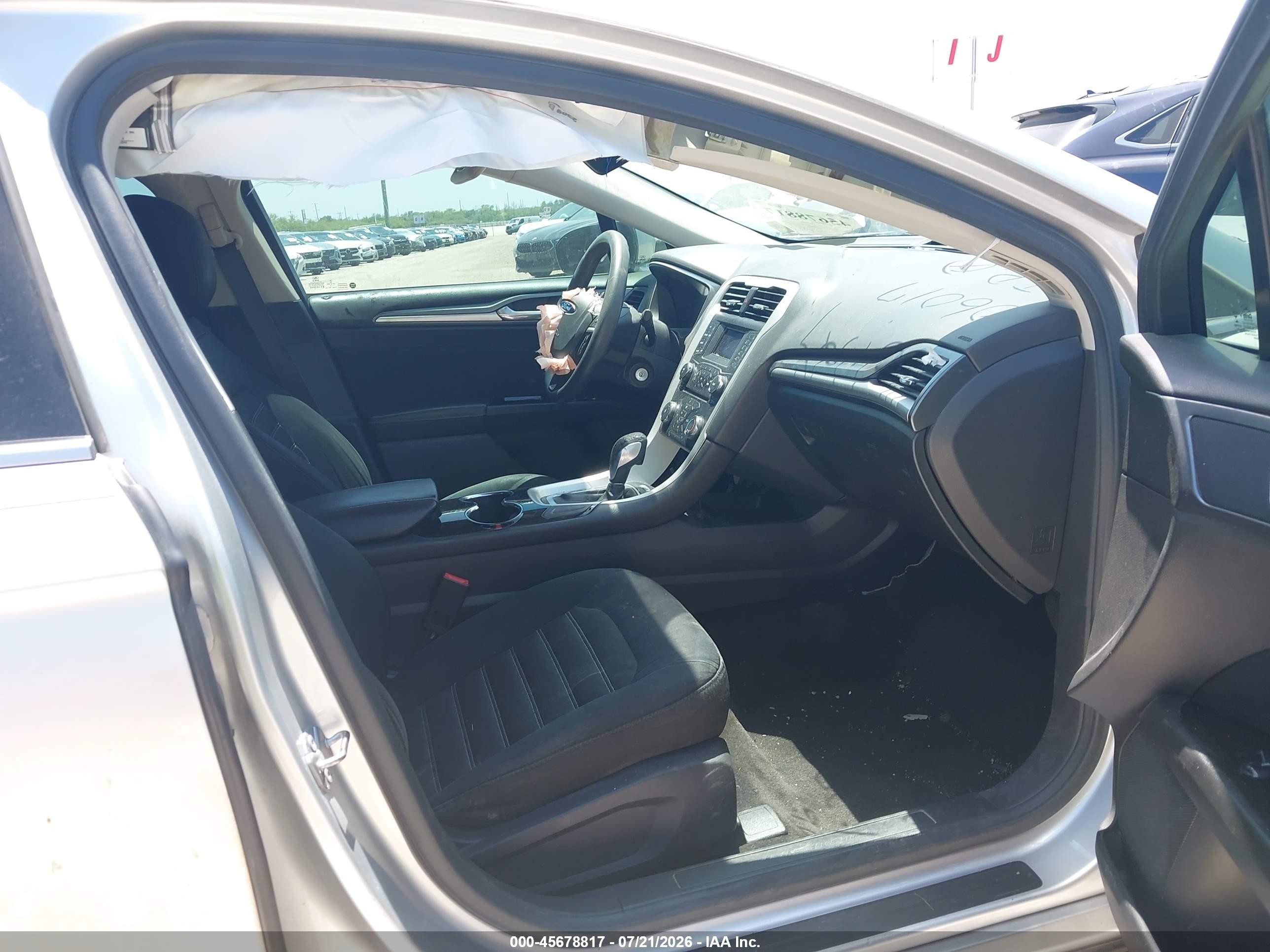 2014 Ford Fusion Se Silver vin: 3FA6P0HD8ER306017