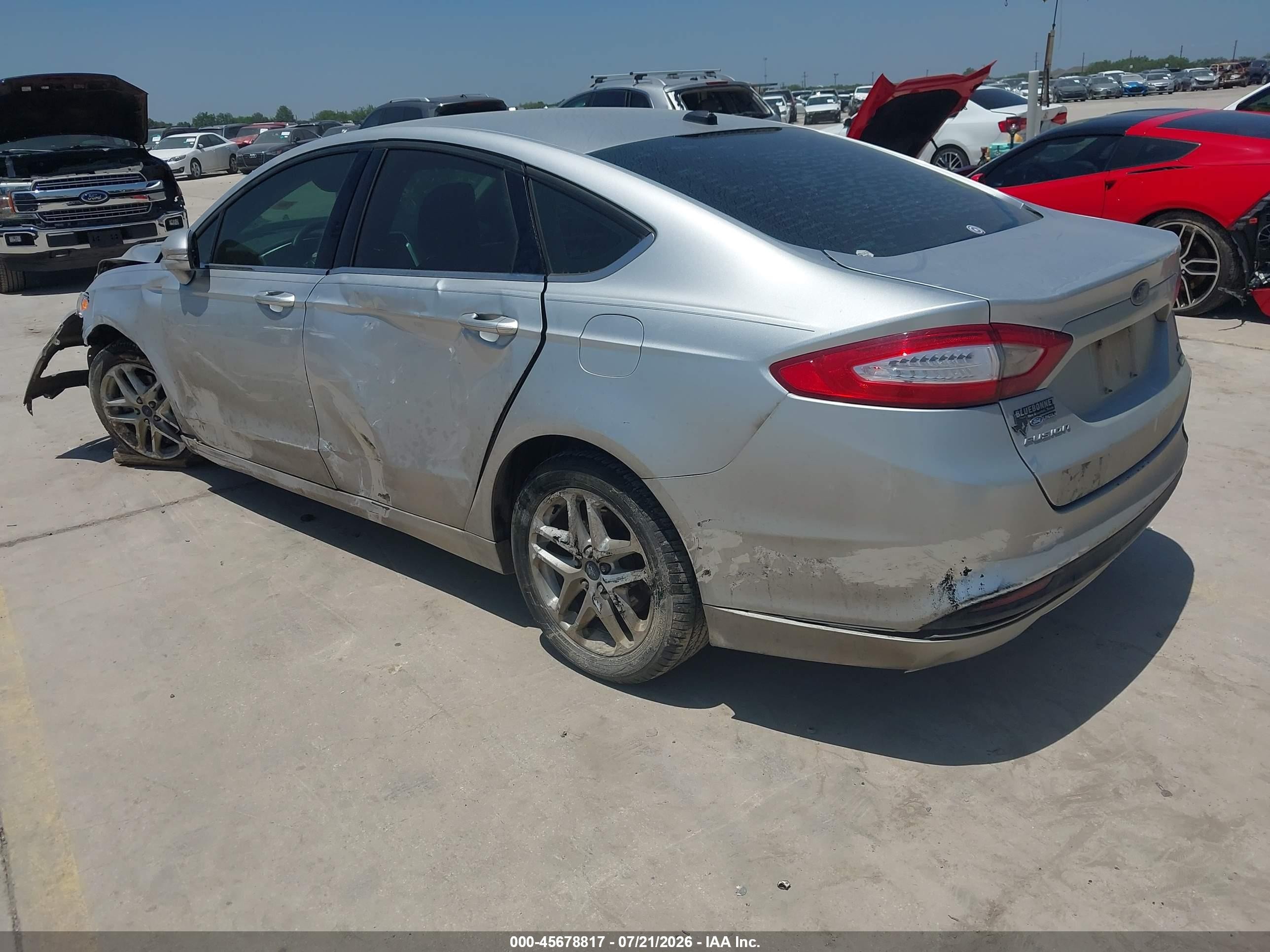 2014 Ford Fusion Se Silver vin: 3FA6P0HD8ER306017