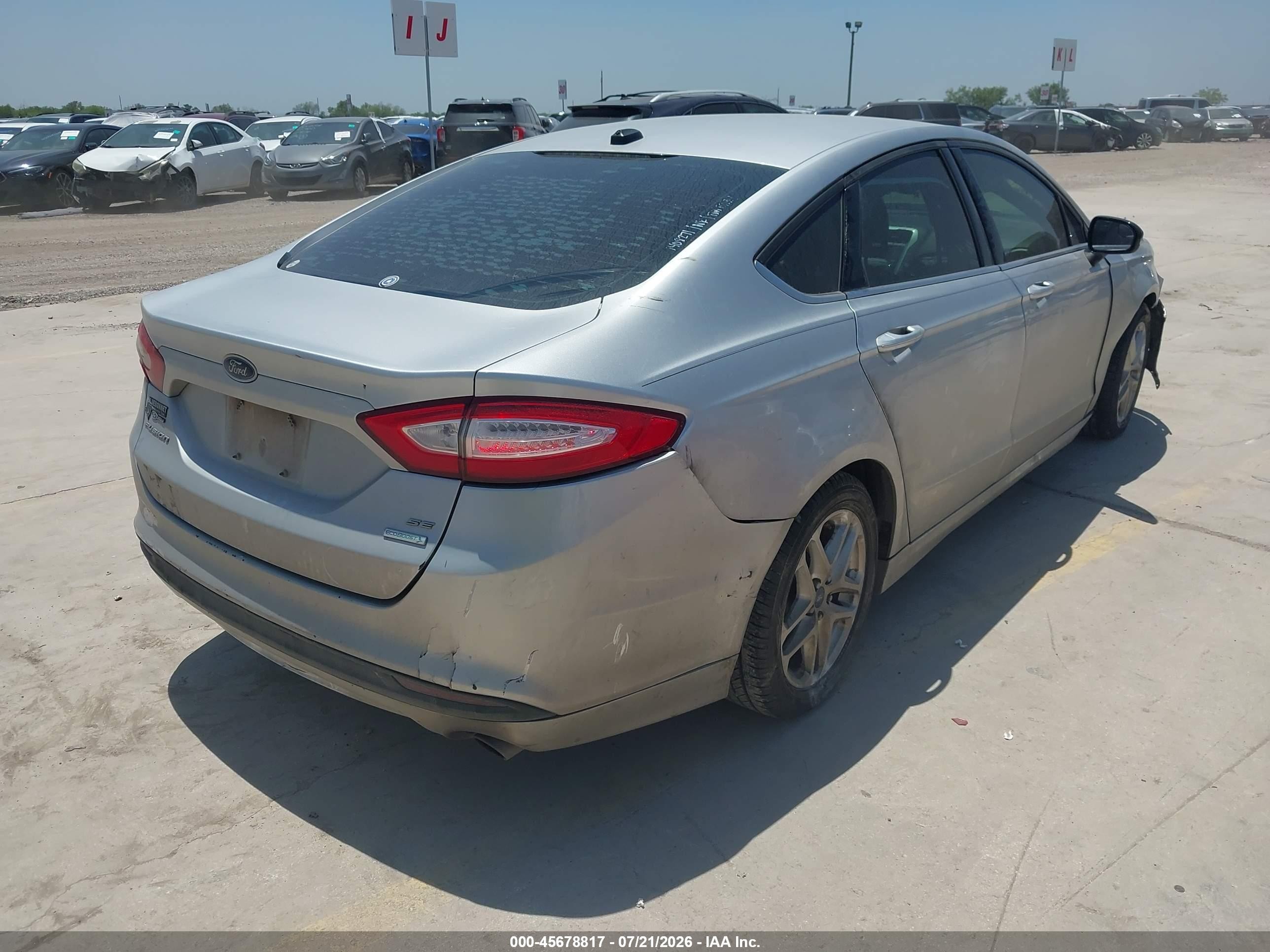 2014 Ford Fusion Se Silver vin: 3FA6P0HD8ER306017