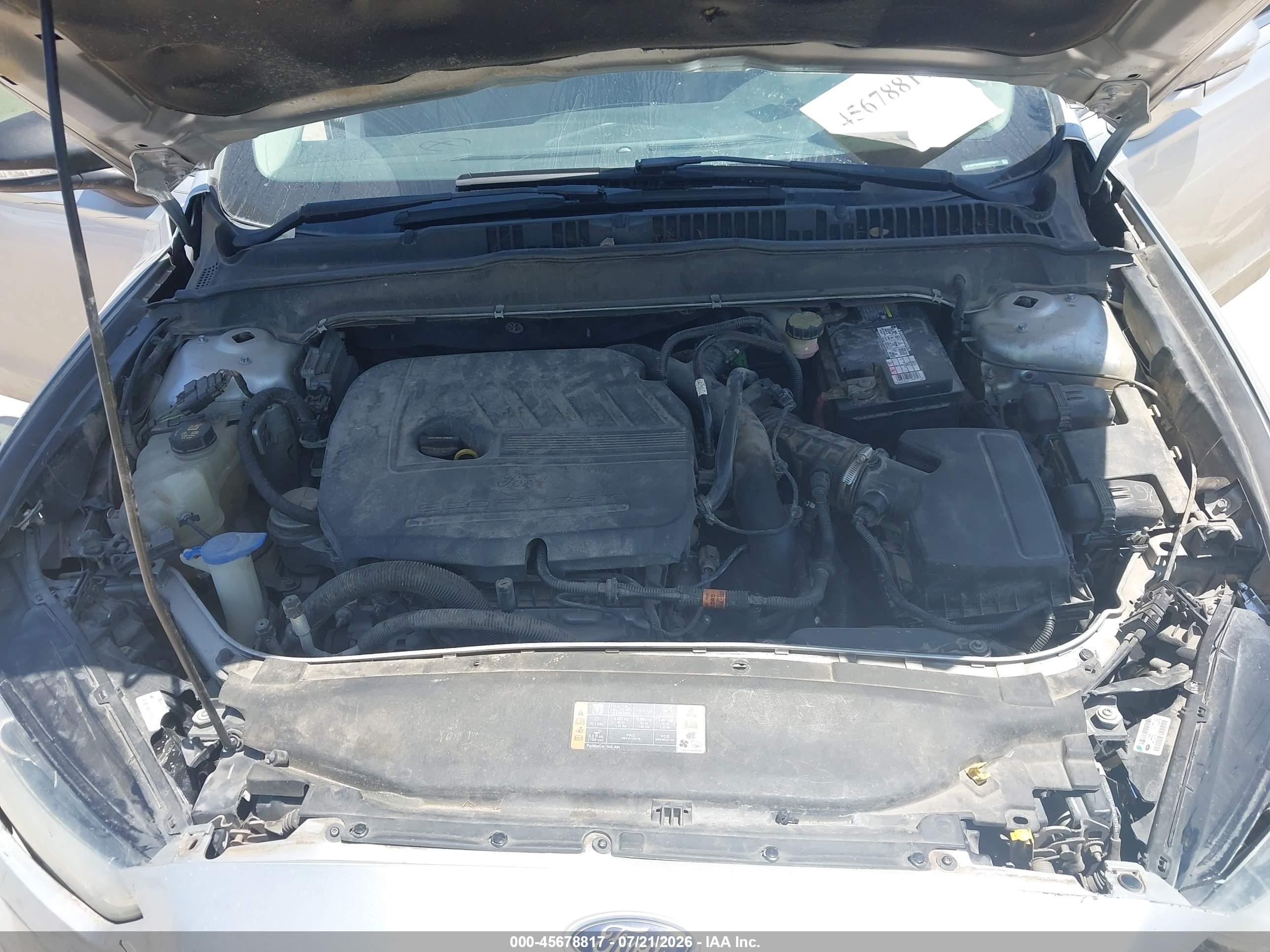 2014 Ford Fusion Se Silver vin: 3FA6P0HD8ER306017