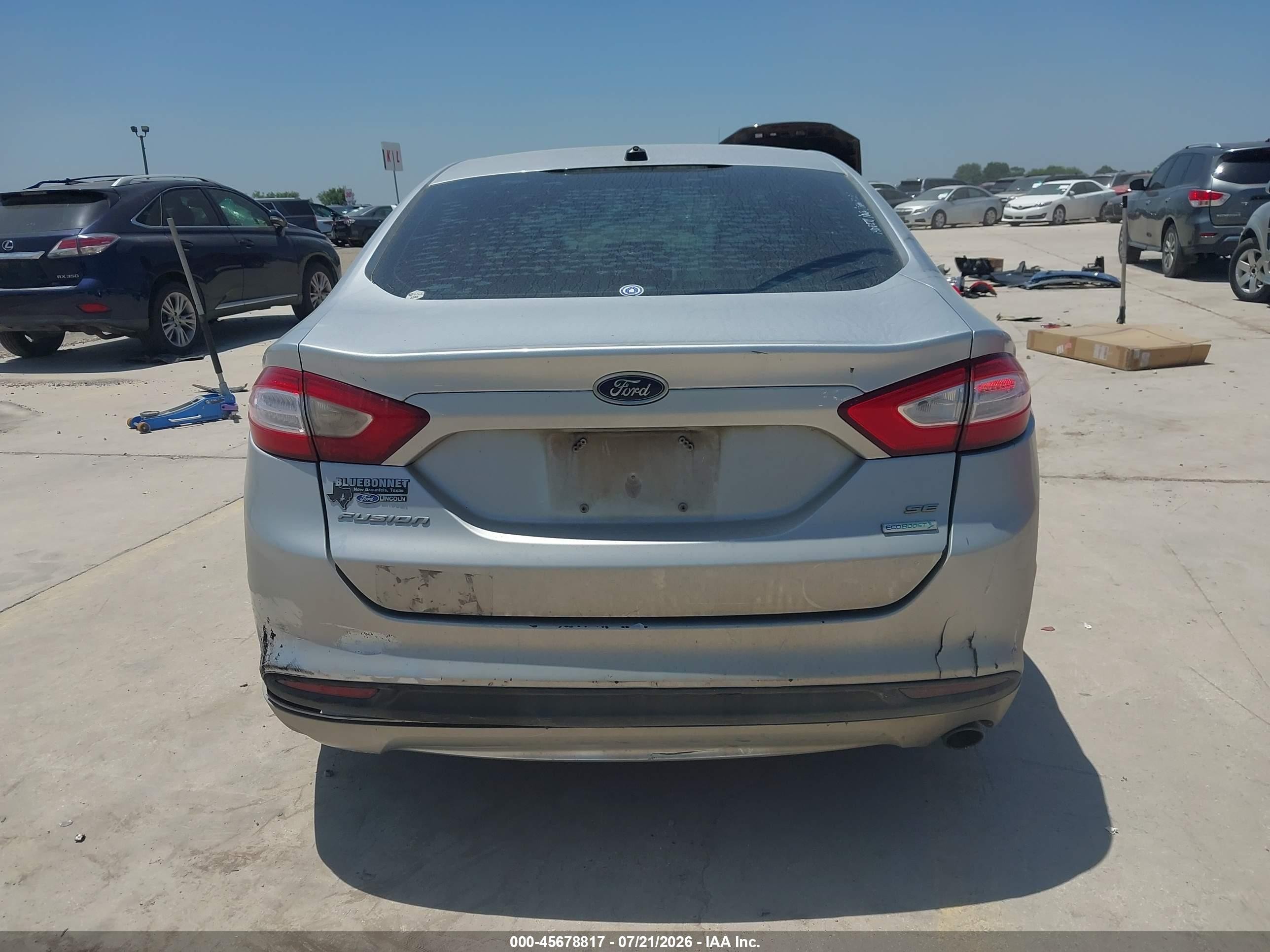 2014 Ford Fusion Se Silver vin: 3FA6P0HD8ER306017