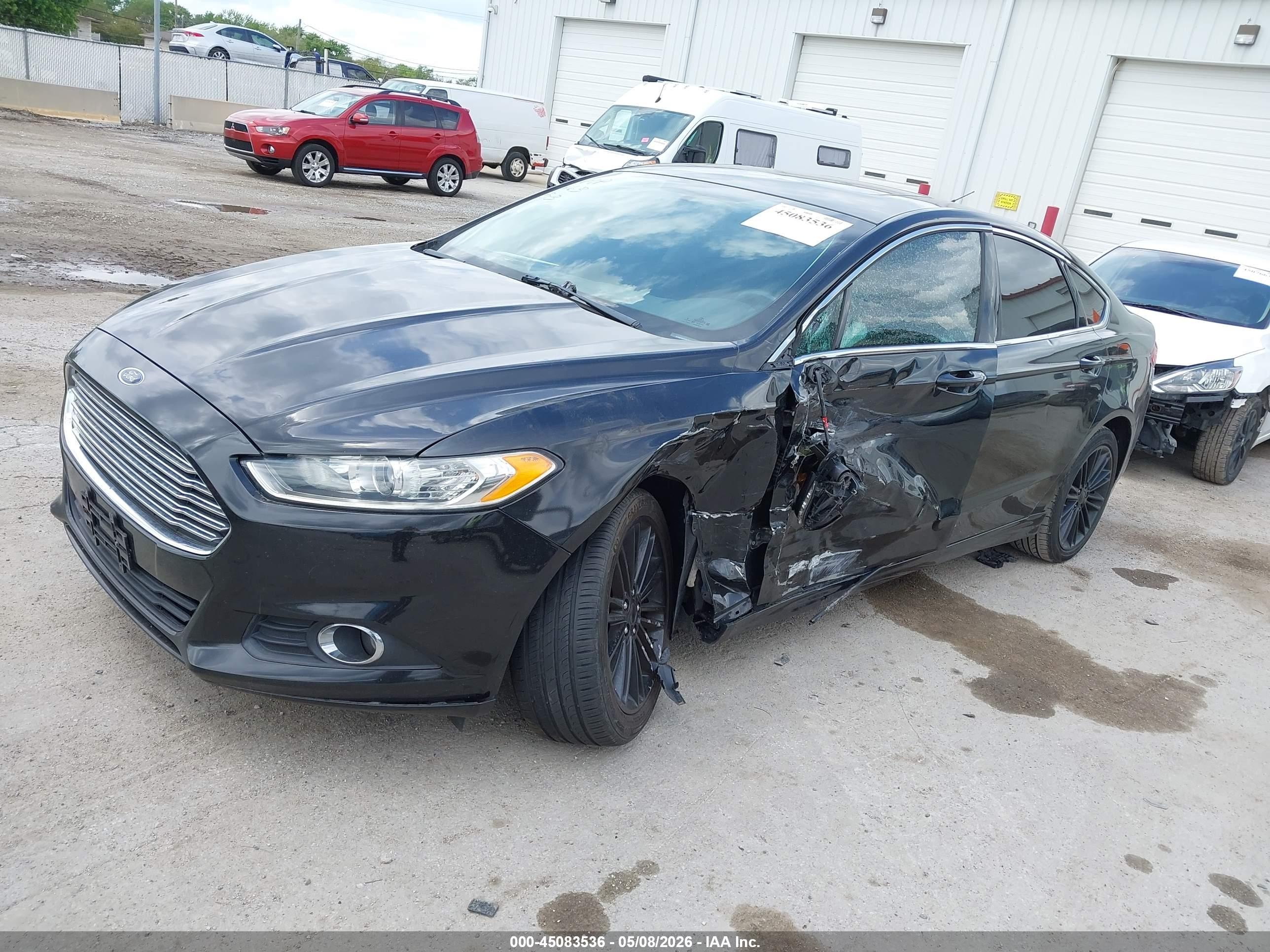 2014 Ford Fusion Se Black vin: 3FA6P0HD8ER328664