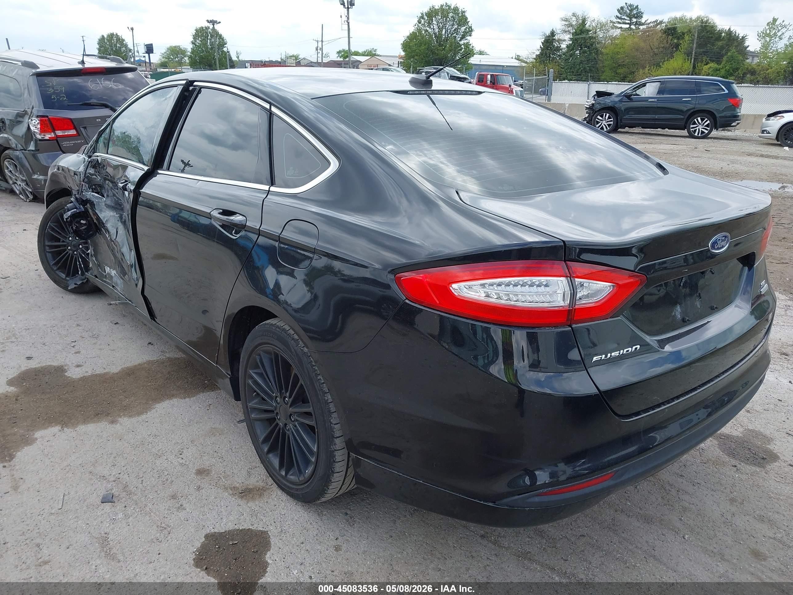 2014 Ford Fusion Se Black vin: 3FA6P0HD8ER328664