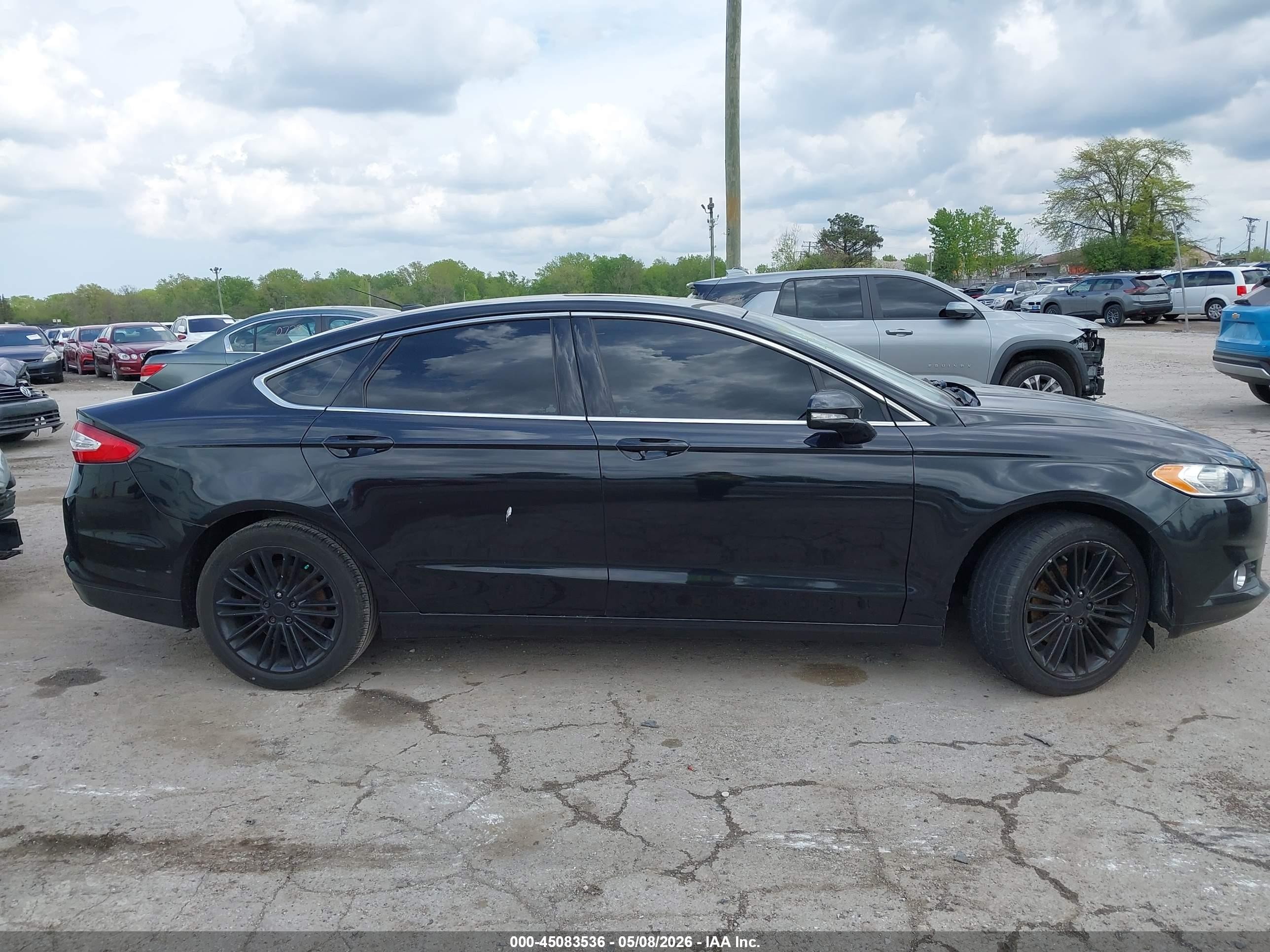 2014 Ford Fusion Se Black vin: 3FA6P0HD8ER328664