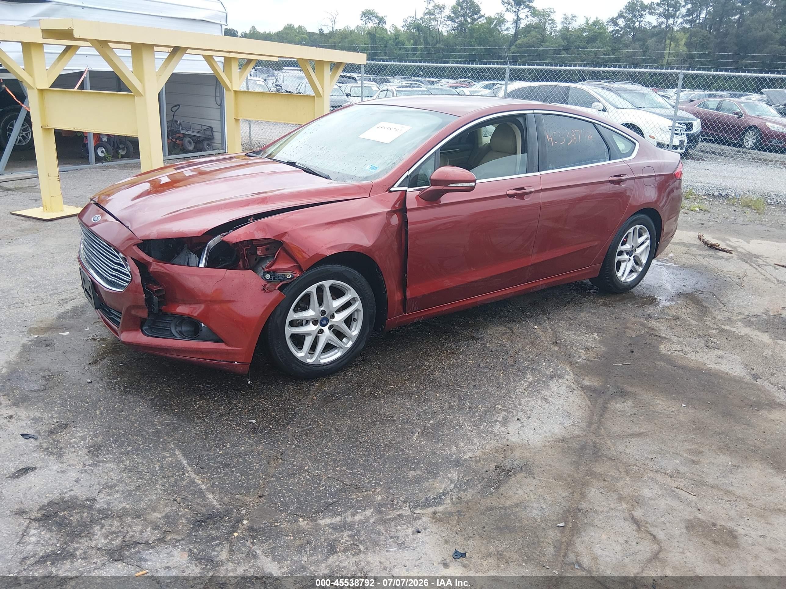 2014 Ford Fusion Se Burgundy vin: 3FA6P0HD8ER332004