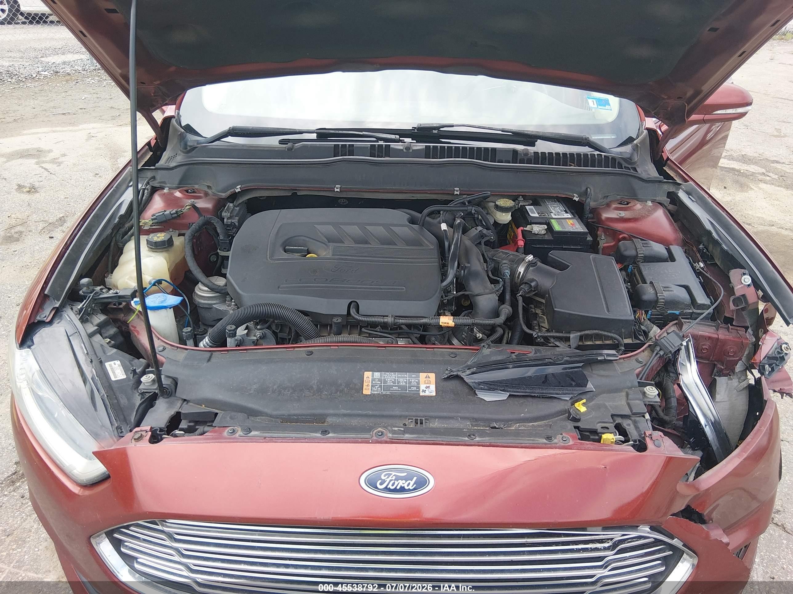 2014 Ford Fusion Se Burgundy vin: 3FA6P0HD8ER332004