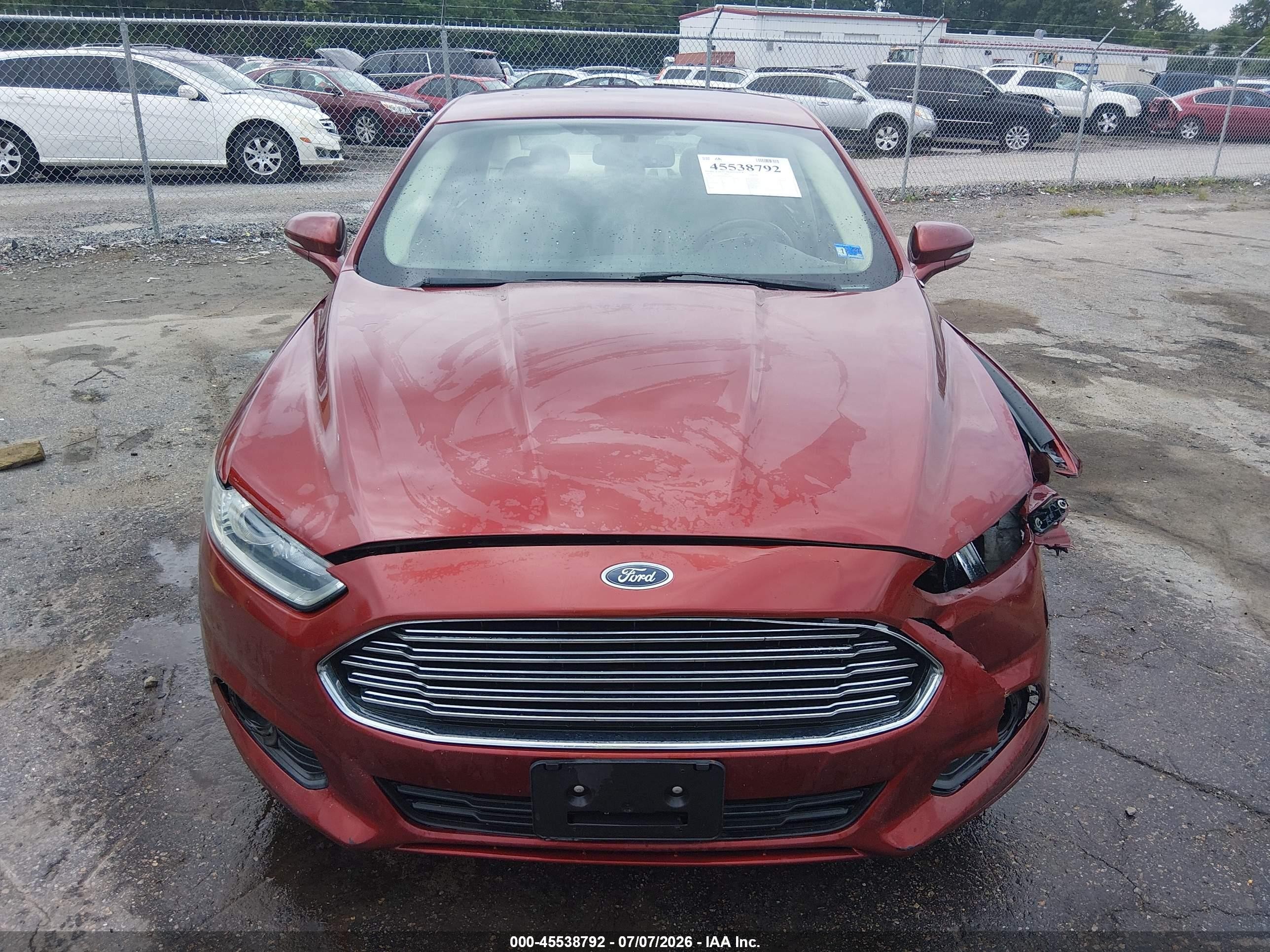 2014 Ford Fusion Se Burgundy vin: 3FA6P0HD8ER332004