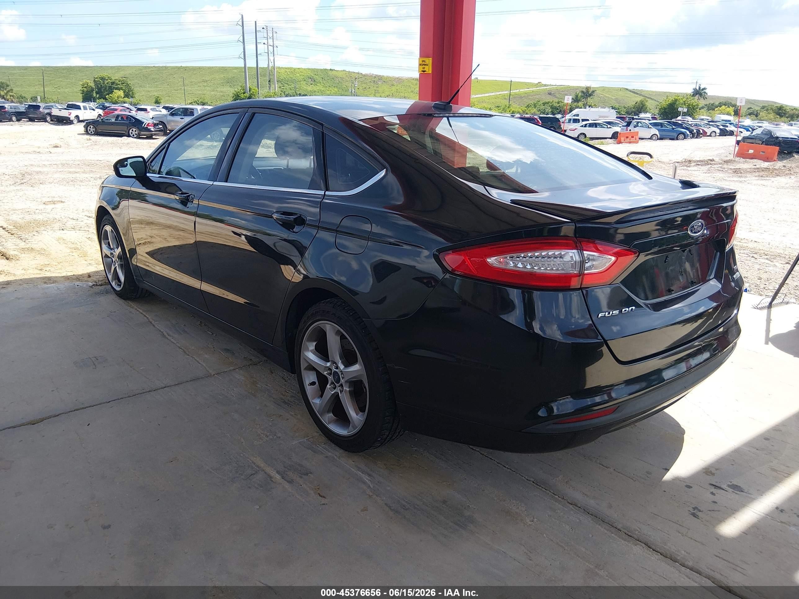 2014 Ford Fusion Se Black vin: 3FA6P0HD8ER335789