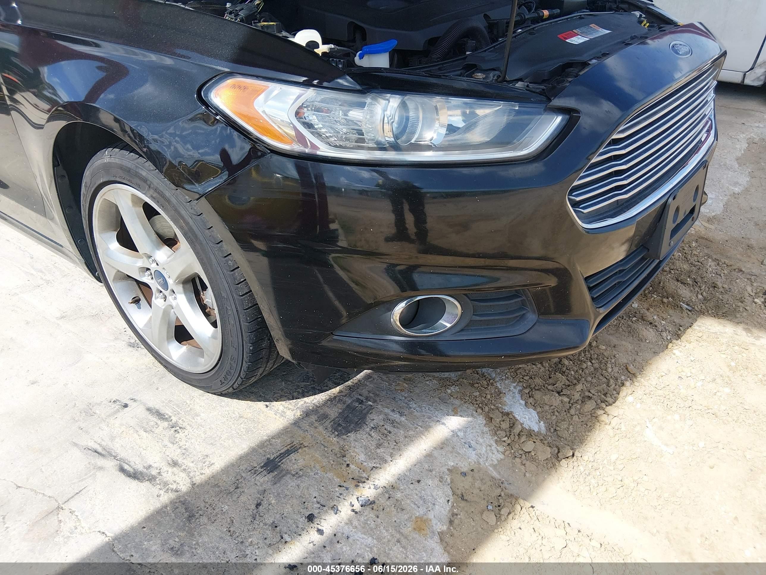 2014 Ford Fusion Se Black vin: 3FA6P0HD8ER335789