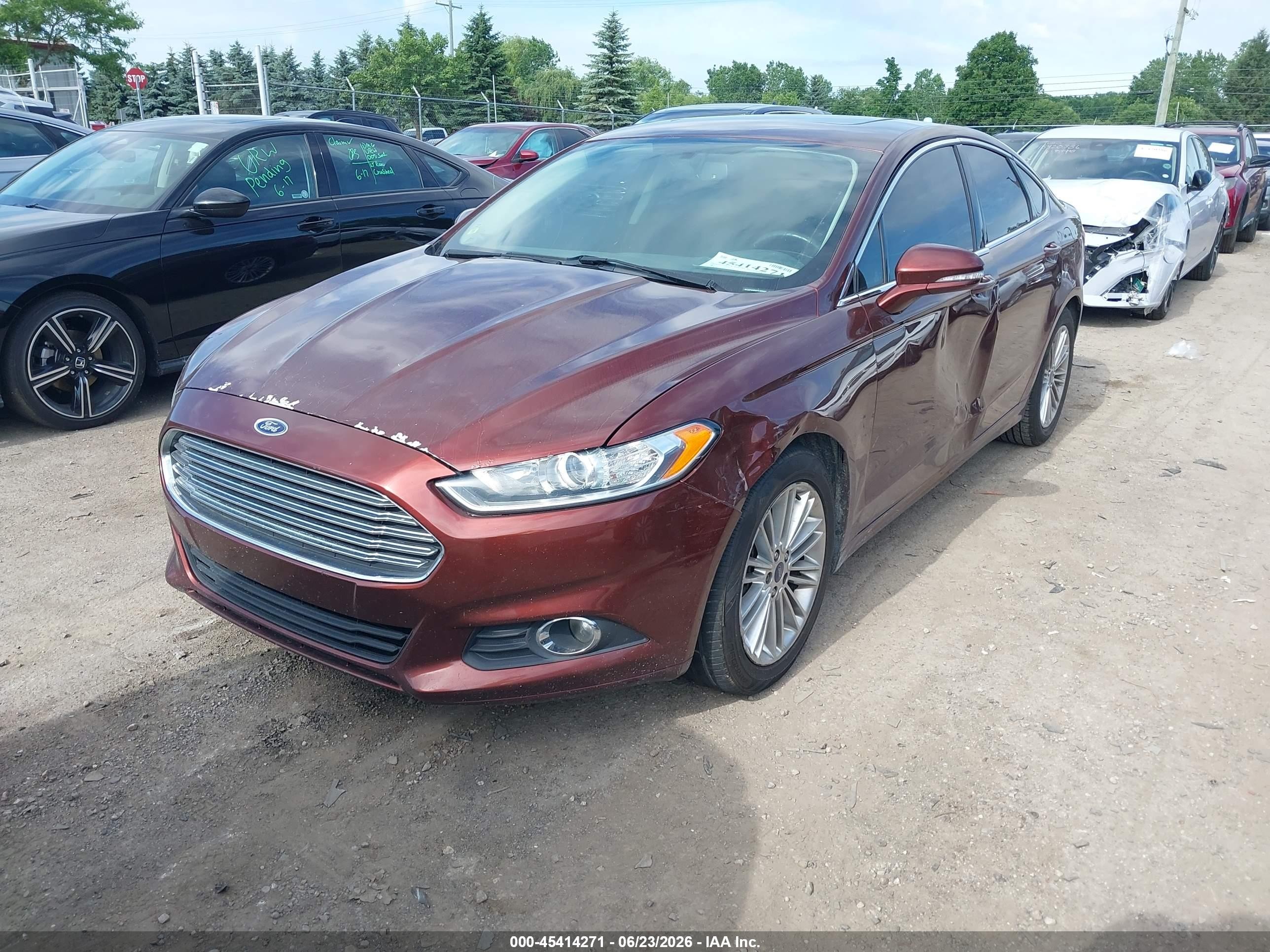 2015 Ford Fusion Se Темно-бордовый vin: 3FA6P0HD8FR103923