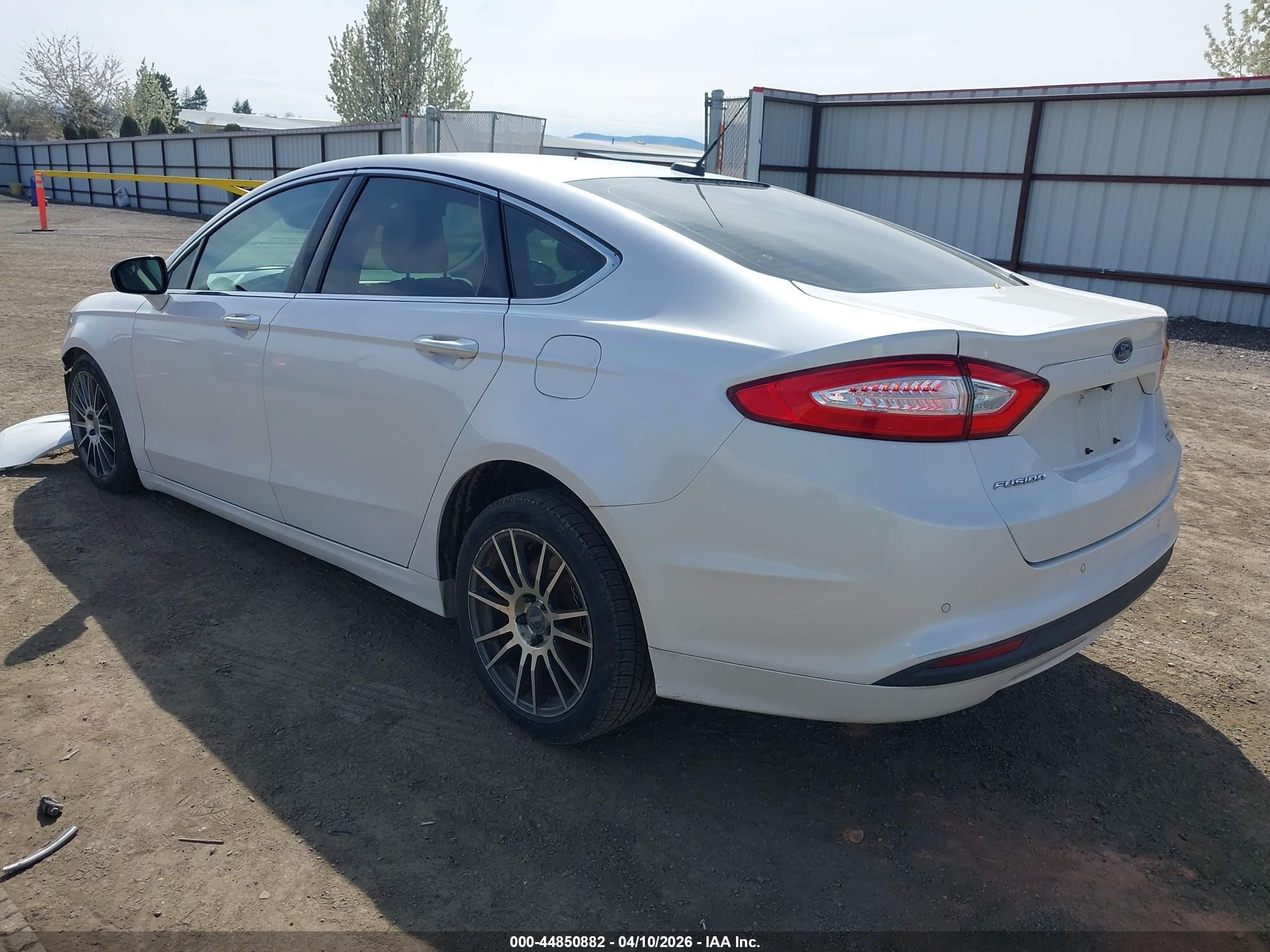 2015 Ford Fusion Se White vin: 3FA6P0HD8FR115294