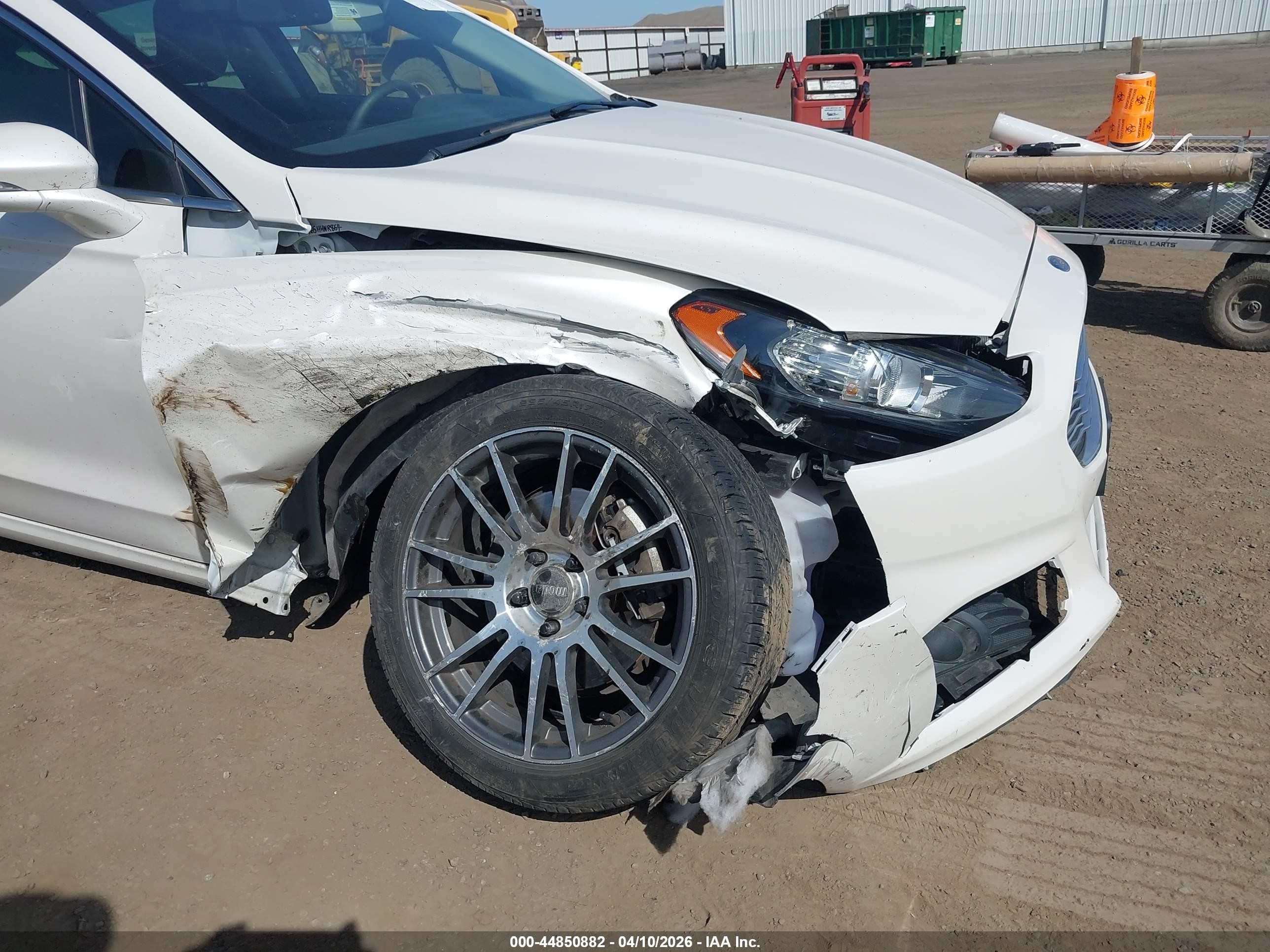 2015 Ford Fusion Se White vin: 3FA6P0HD8FR115294