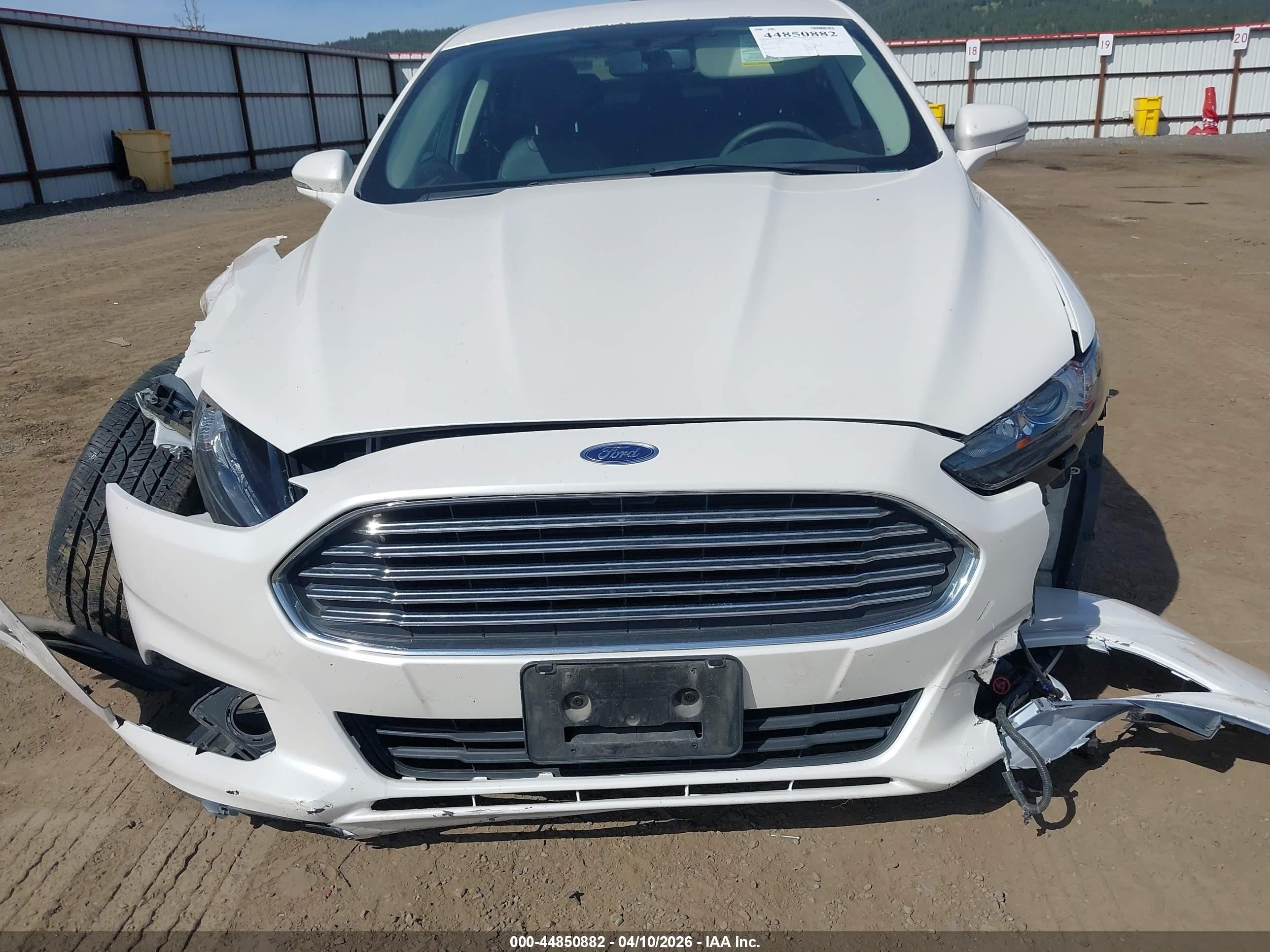 2015 Ford Fusion Se White vin: 3FA6P0HD8FR115294