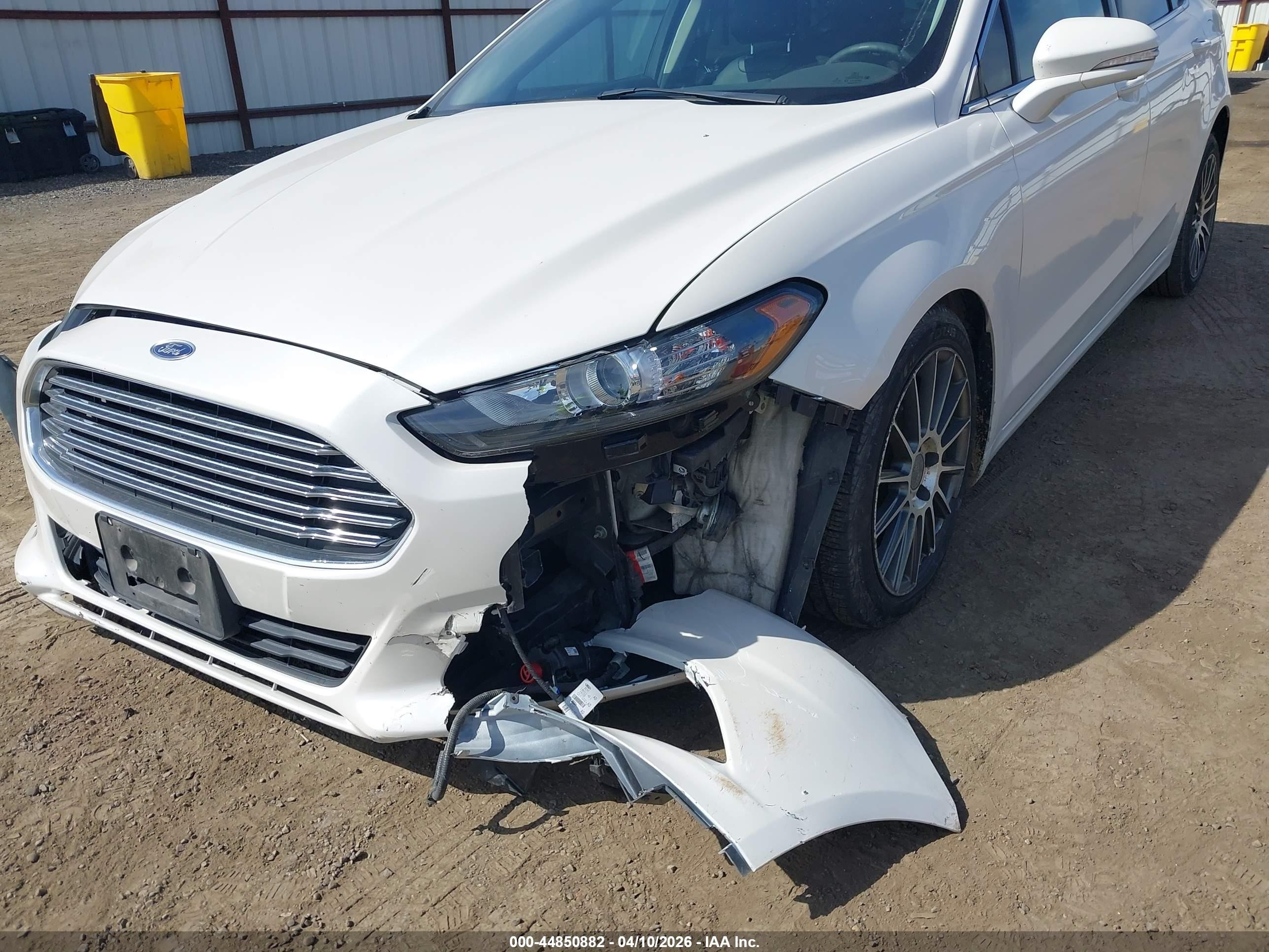 2015 Ford Fusion Se White vin: 3FA6P0HD8FR115294