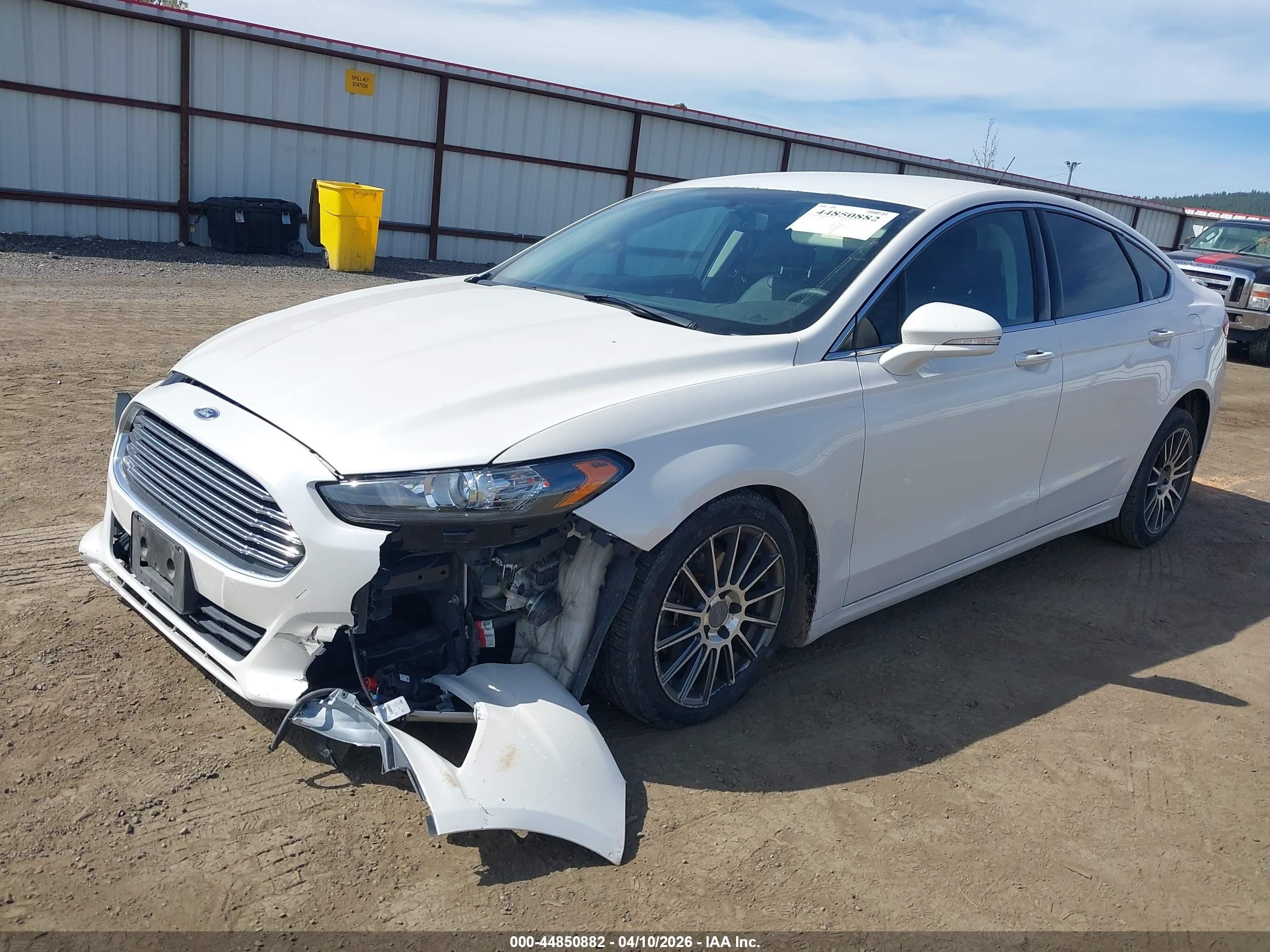 2015 Ford Fusion Se White vin: 3FA6P0HD8FR115294