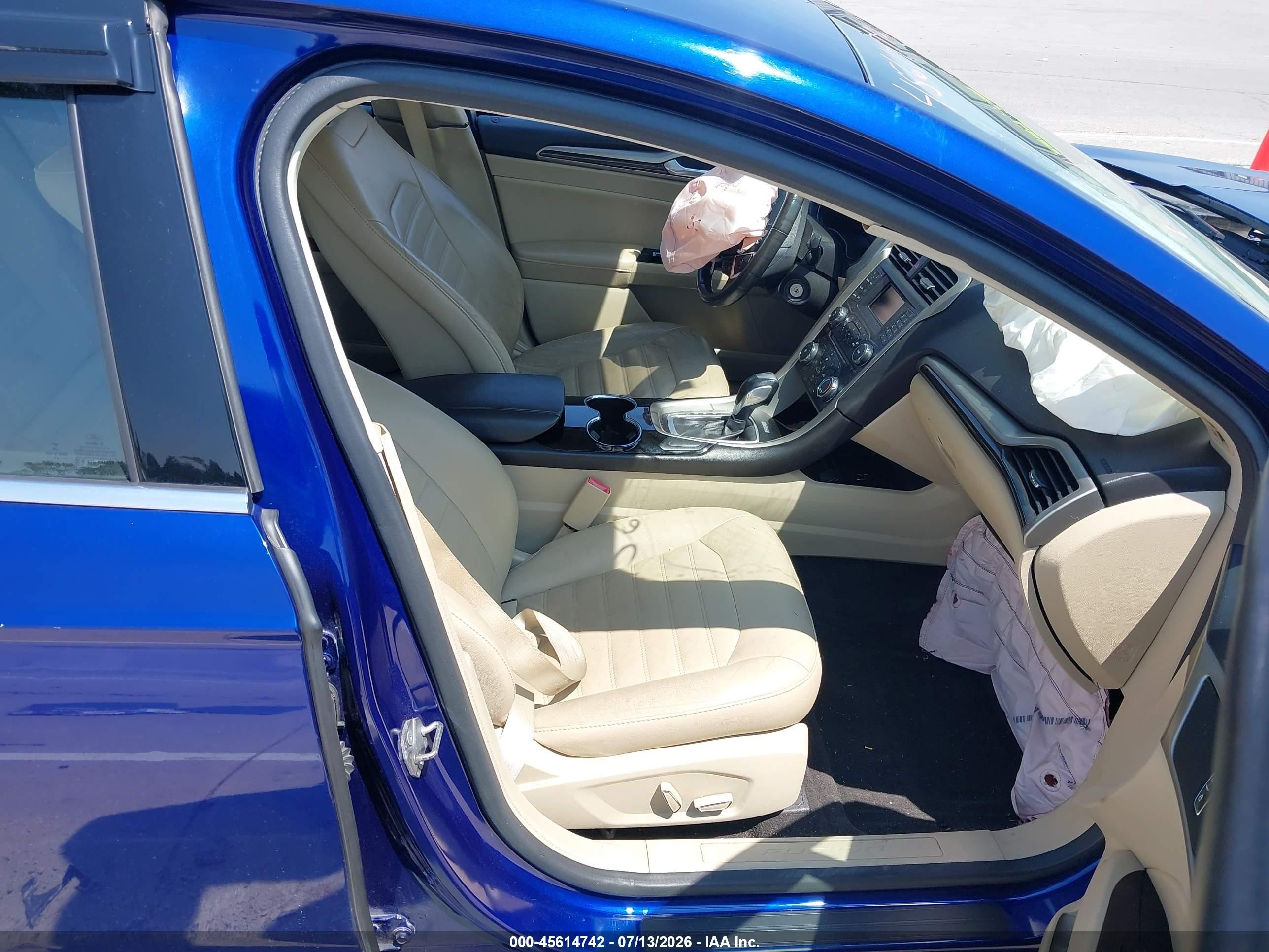 2015 Ford Fusion Se Blue vin: 3FA6P0HD8FR133357