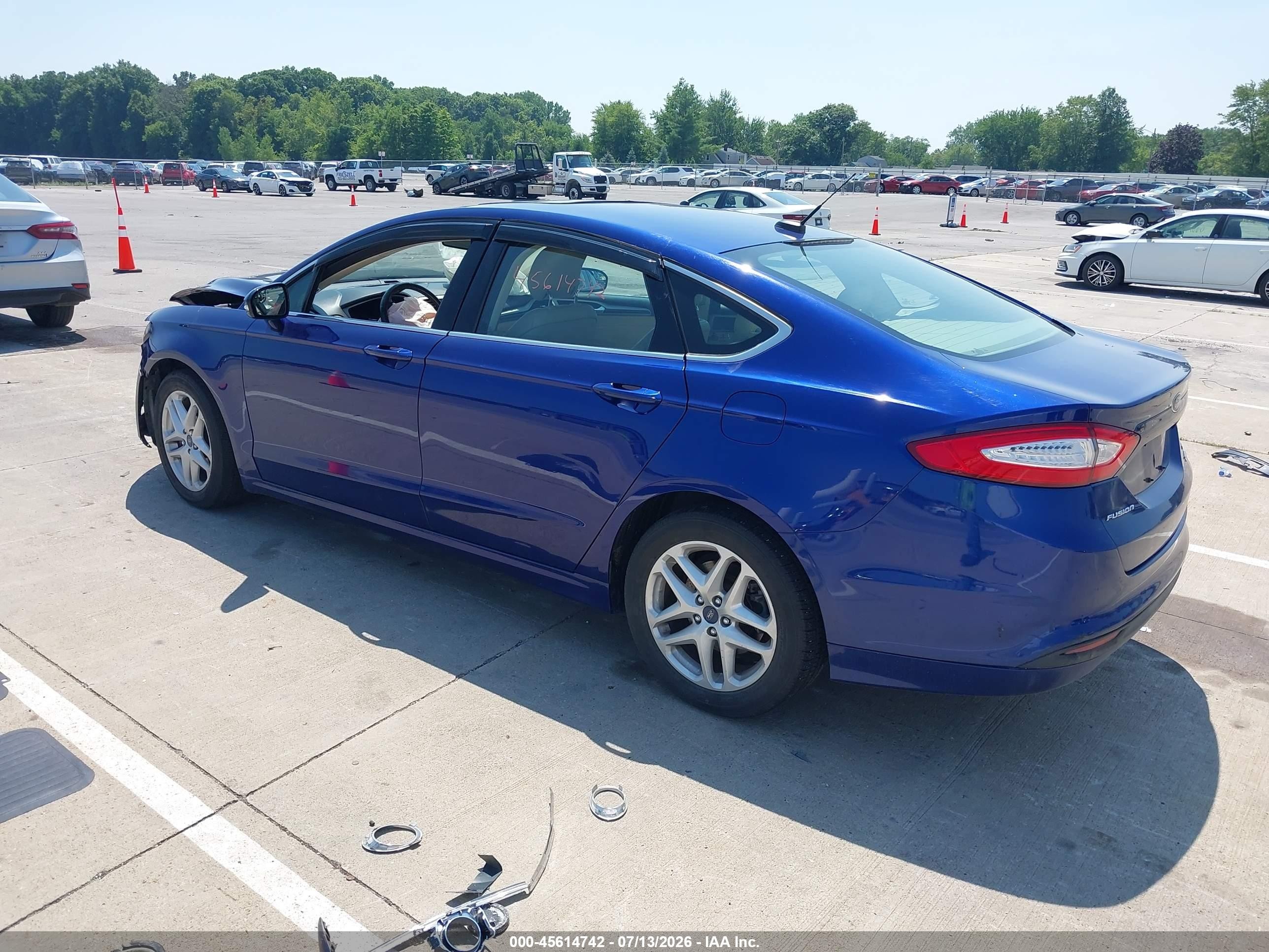 2015 Ford Fusion Se Blue vin: 3FA6P0HD8FR133357