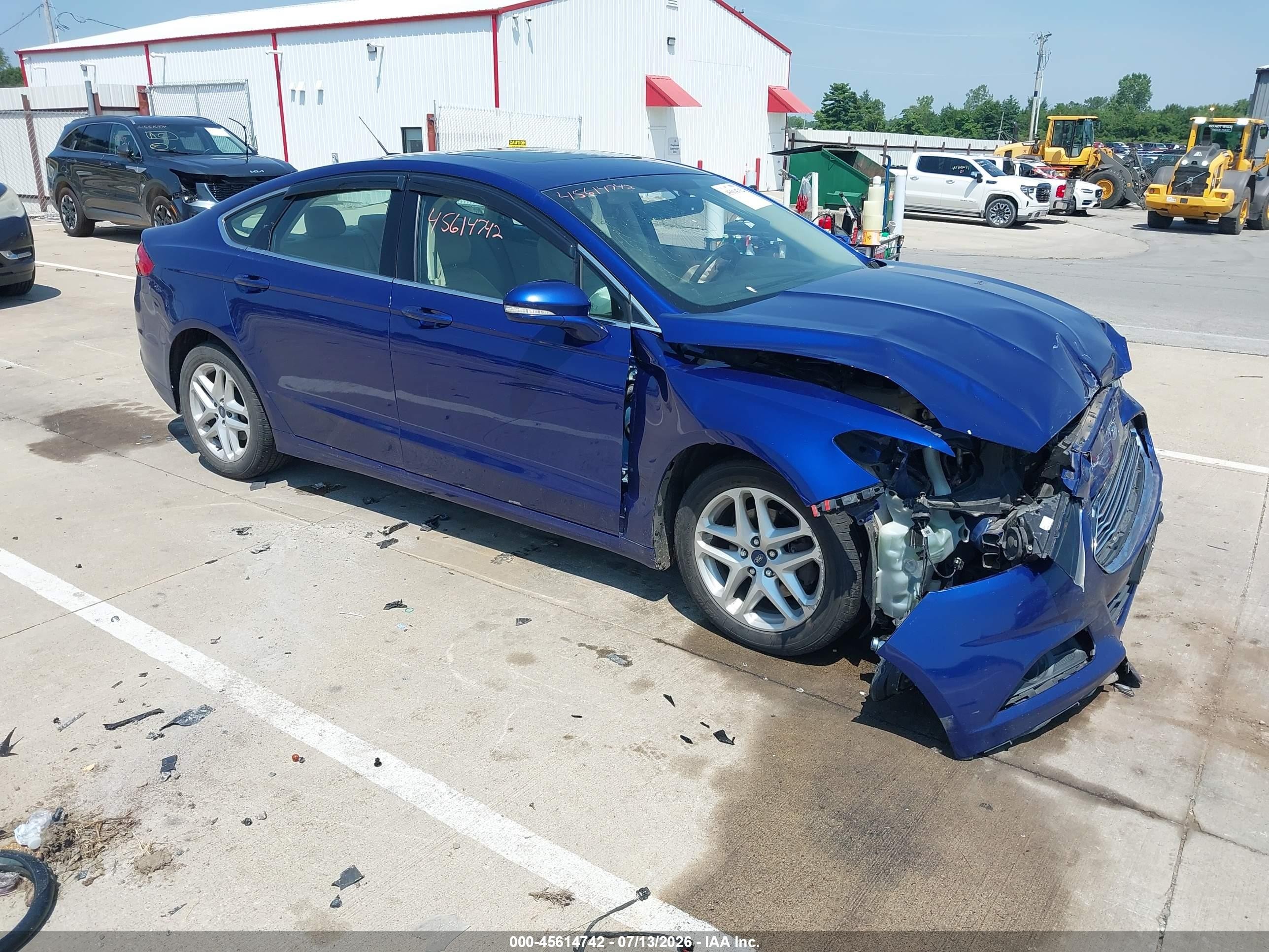 2015 Ford Fusion Se Blue vin: 3FA6P0HD8FR133357