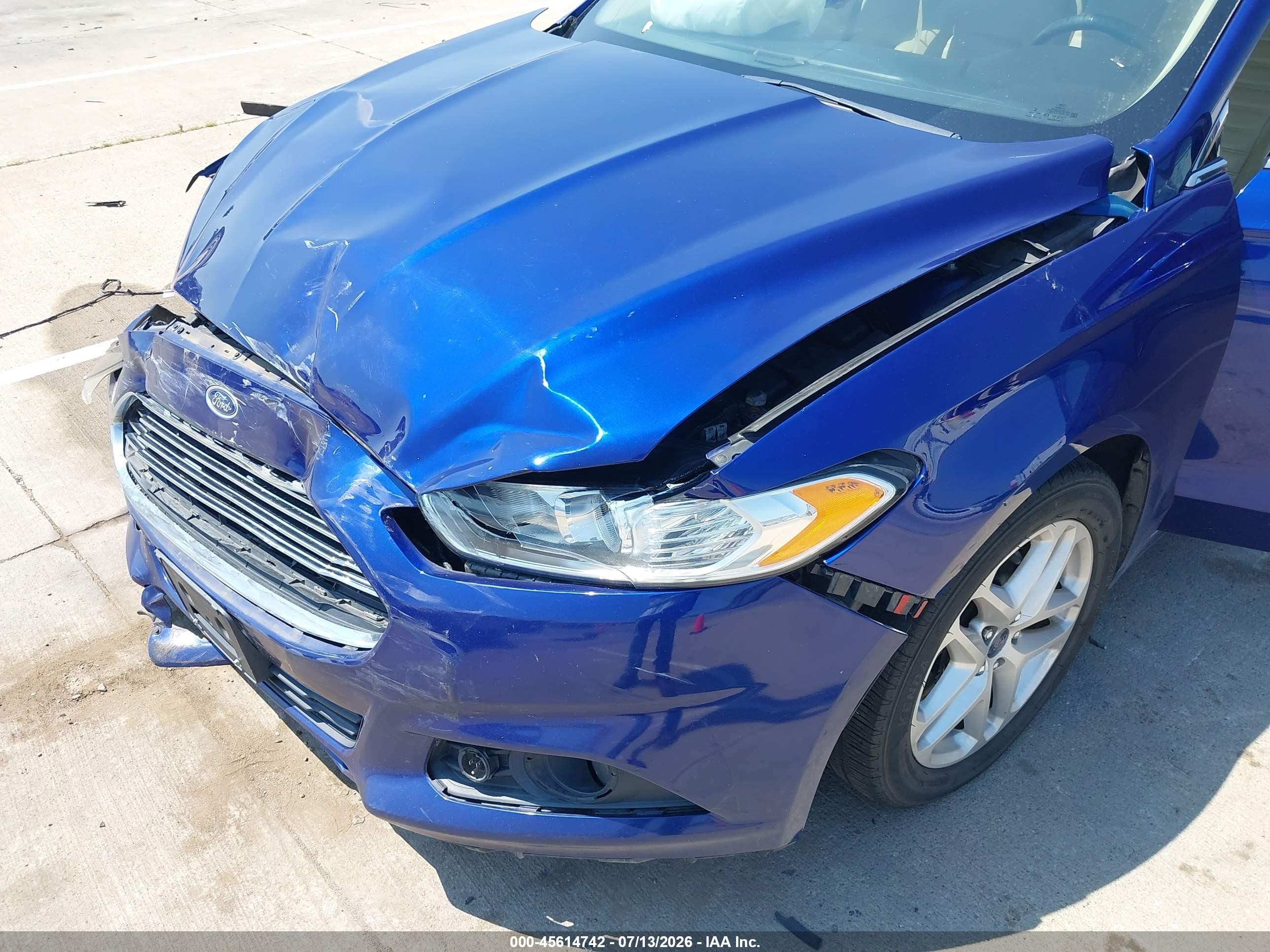 2015 Ford Fusion Se Blue vin: 3FA6P0HD8FR133357