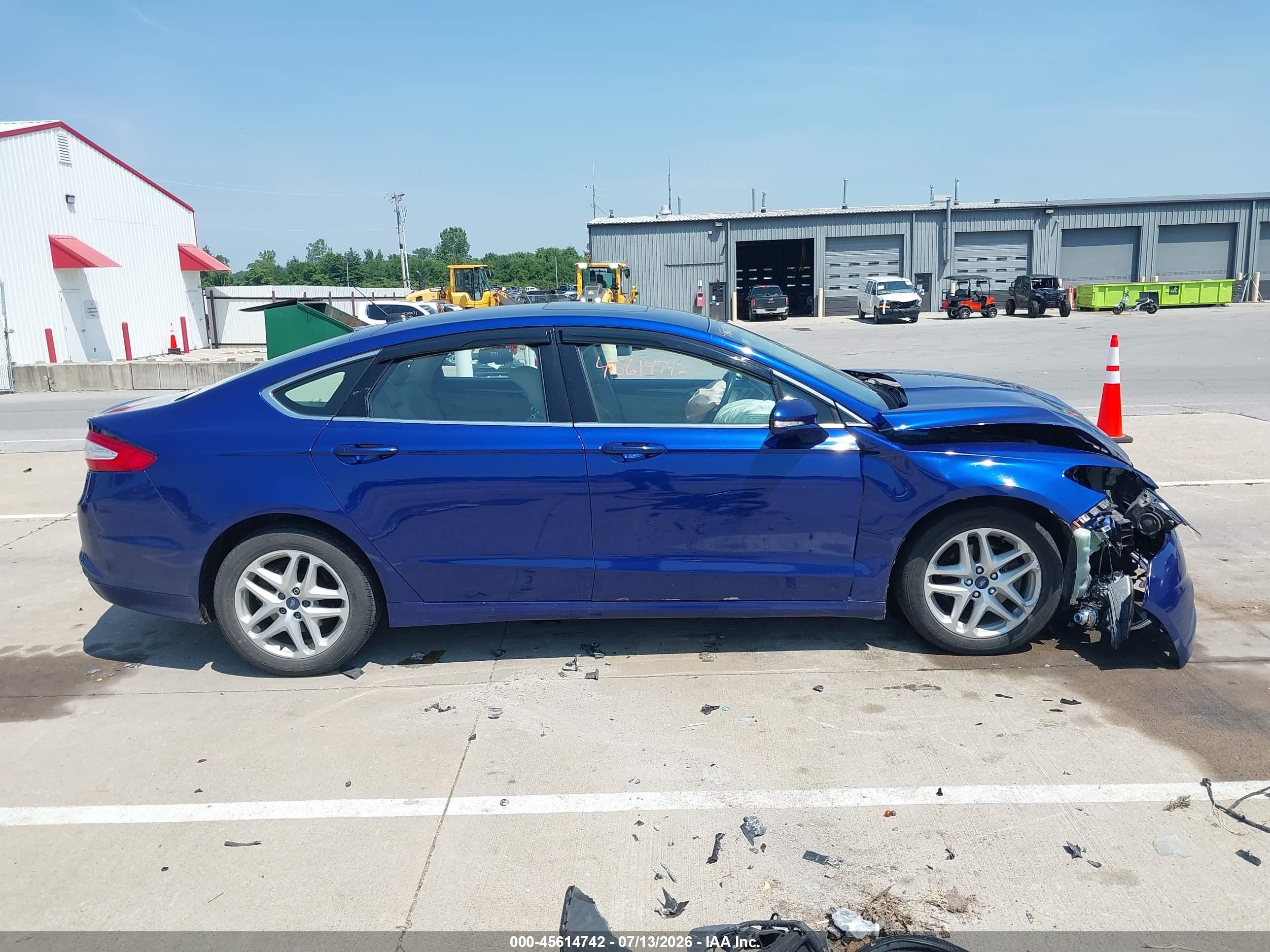 2015 Ford Fusion Se Blue vin: 3FA6P0HD8FR133357