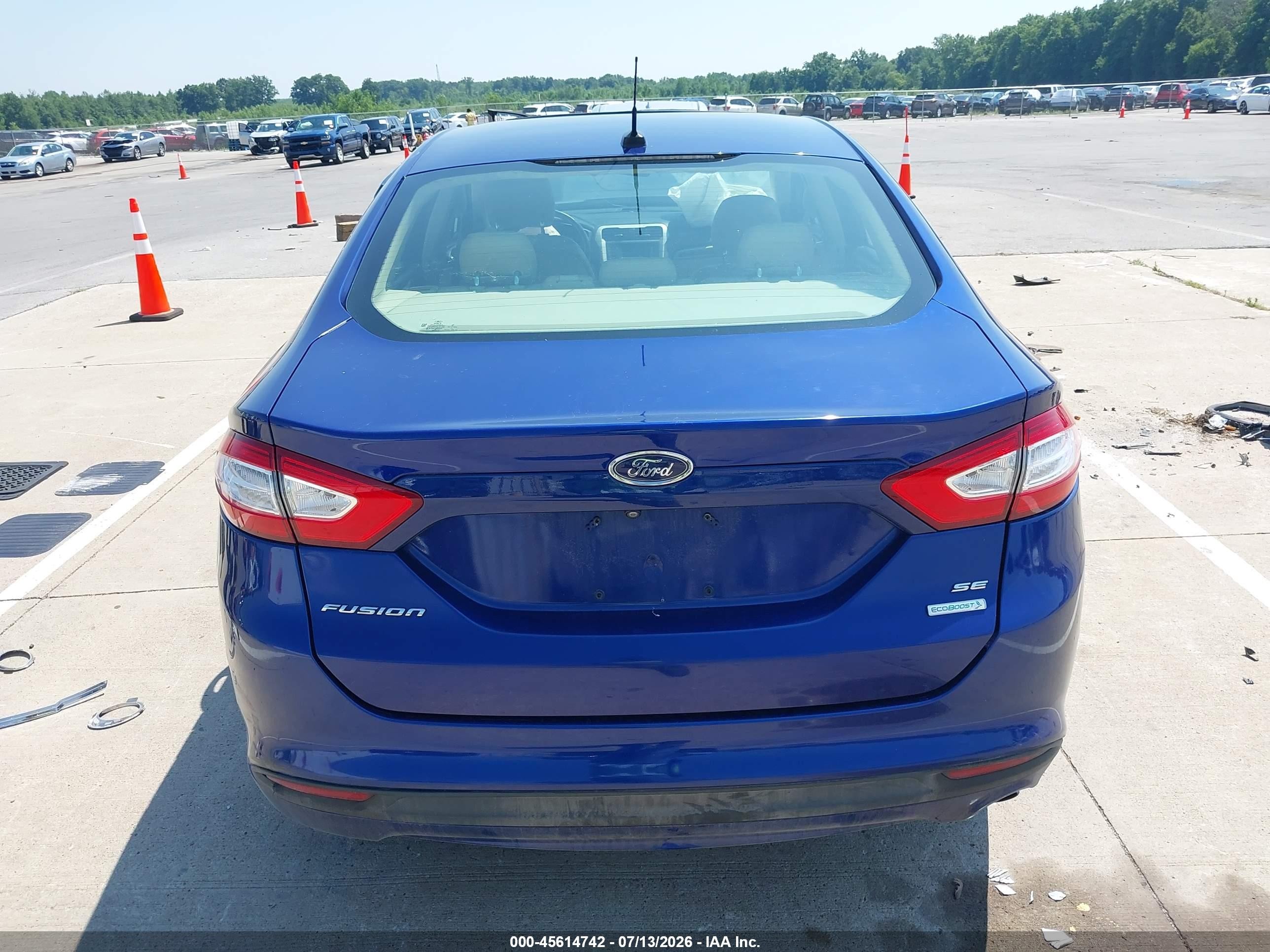 2015 Ford Fusion Se Blue vin: 3FA6P0HD8FR133357