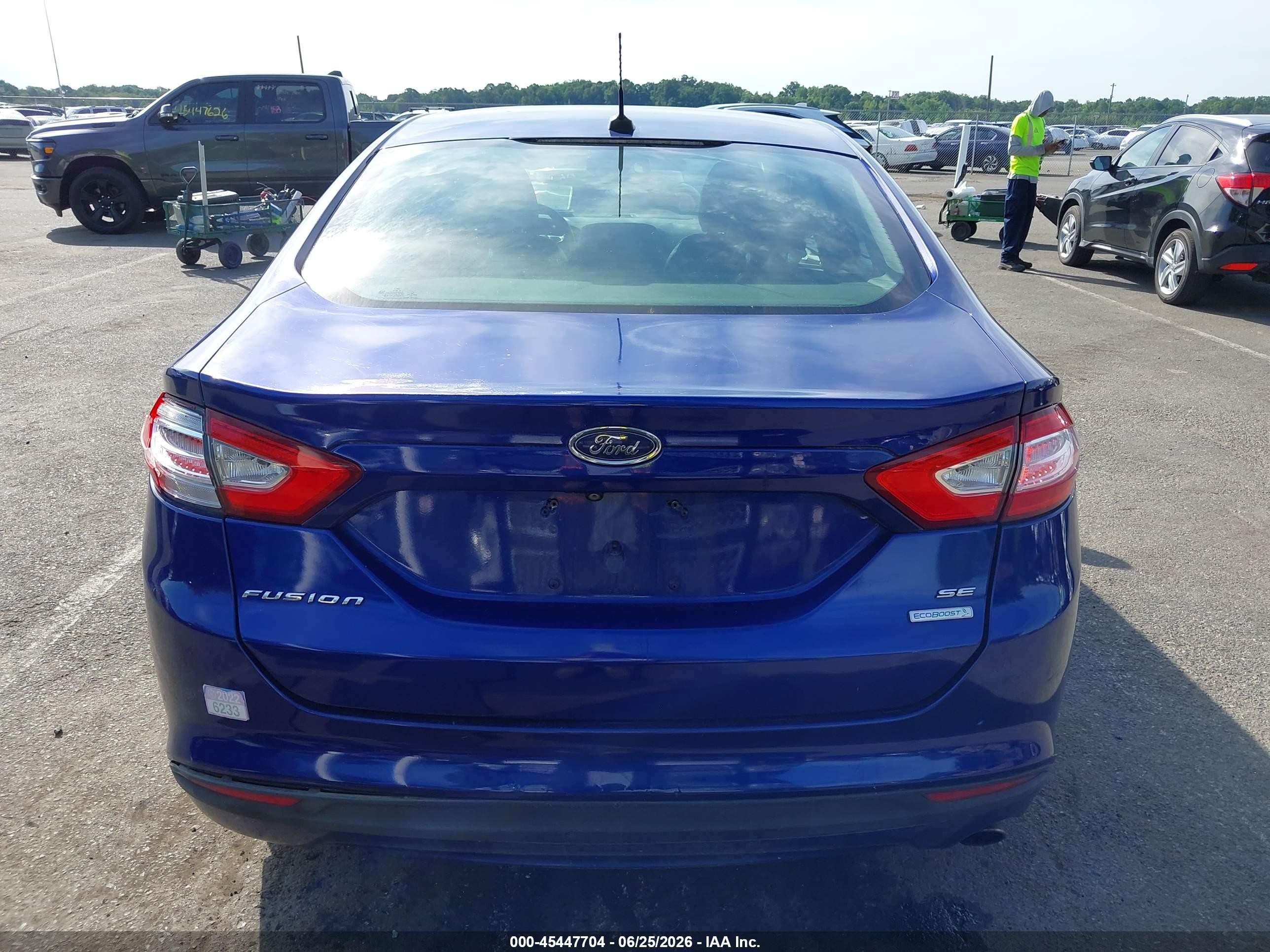 2015 Ford Fusion Se Blue vin: 3FA6P0HD8FR144830