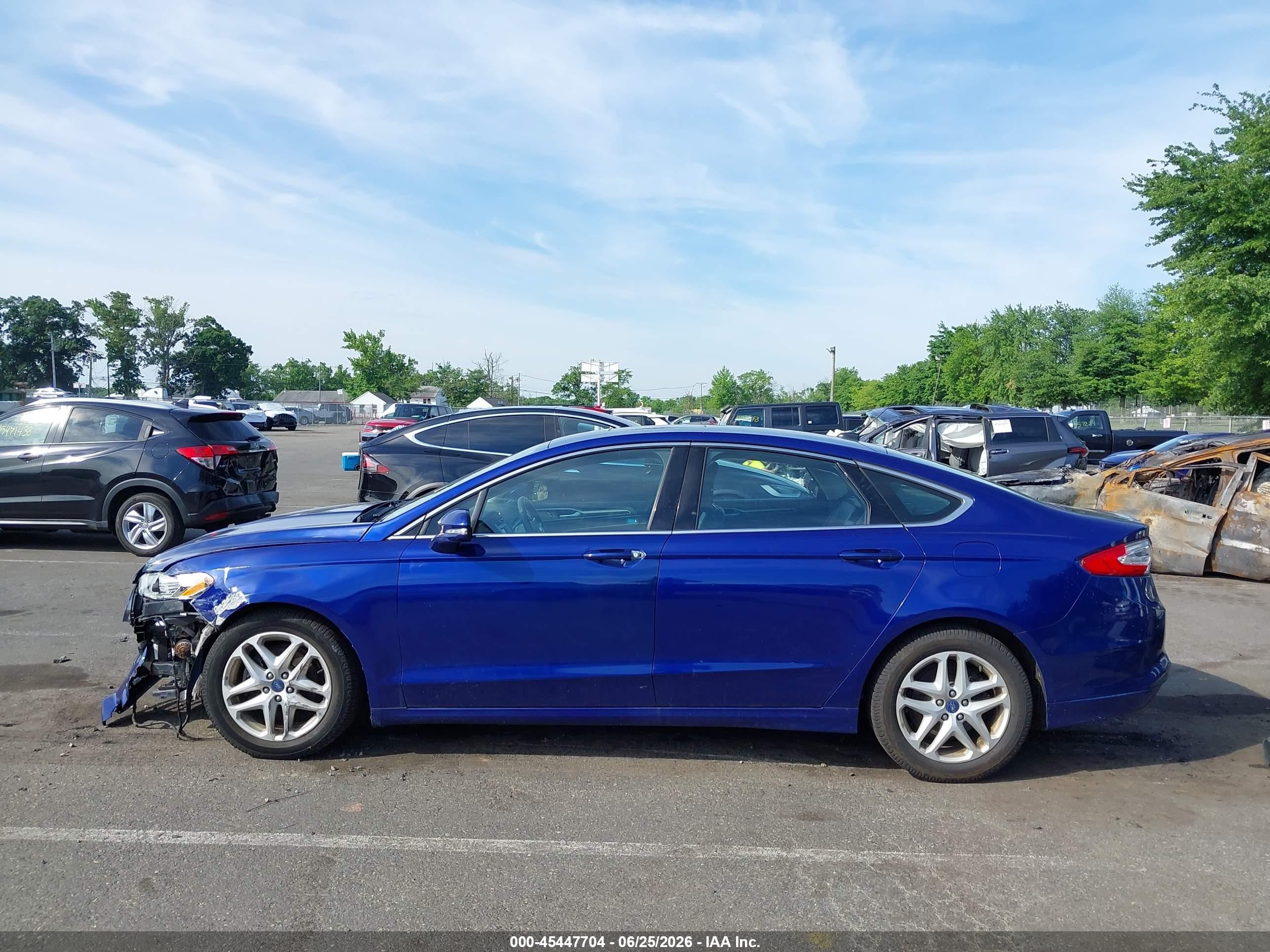 2015 Ford Fusion Se Blue vin: 3FA6P0HD8FR144830