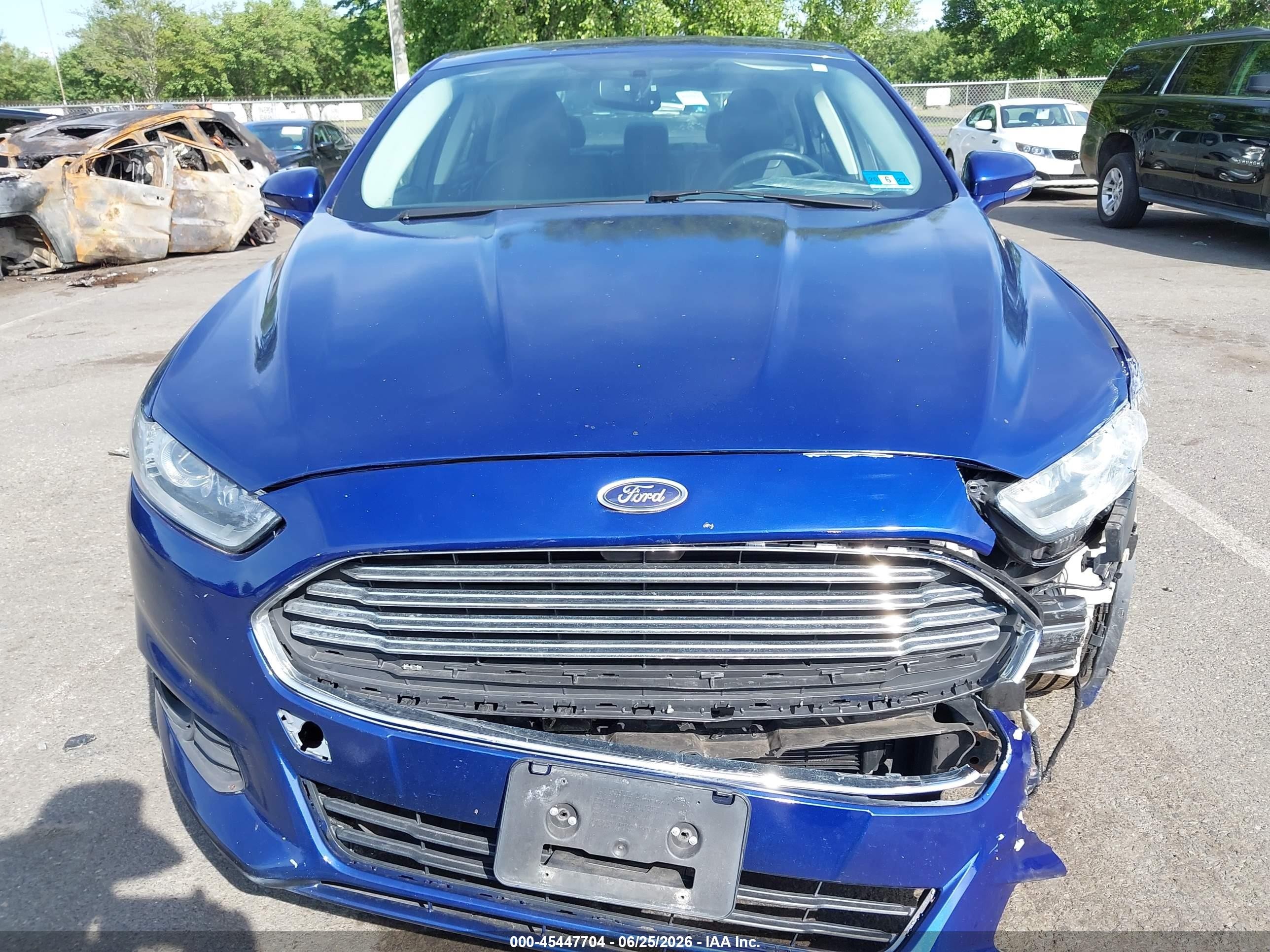 2015 Ford Fusion Se Blue vin: 3FA6P0HD8FR144830