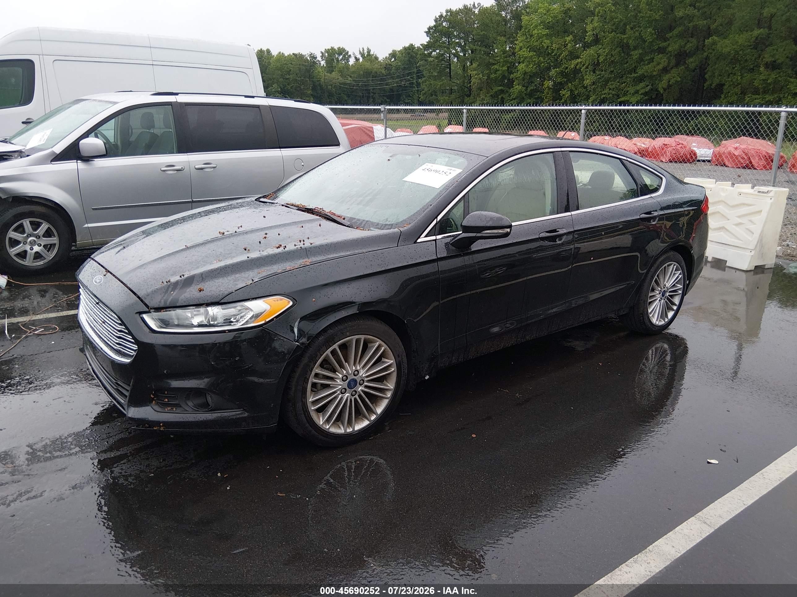 2015 Ford Fusion Se Black vin: 3FA6P0HD8FR202855