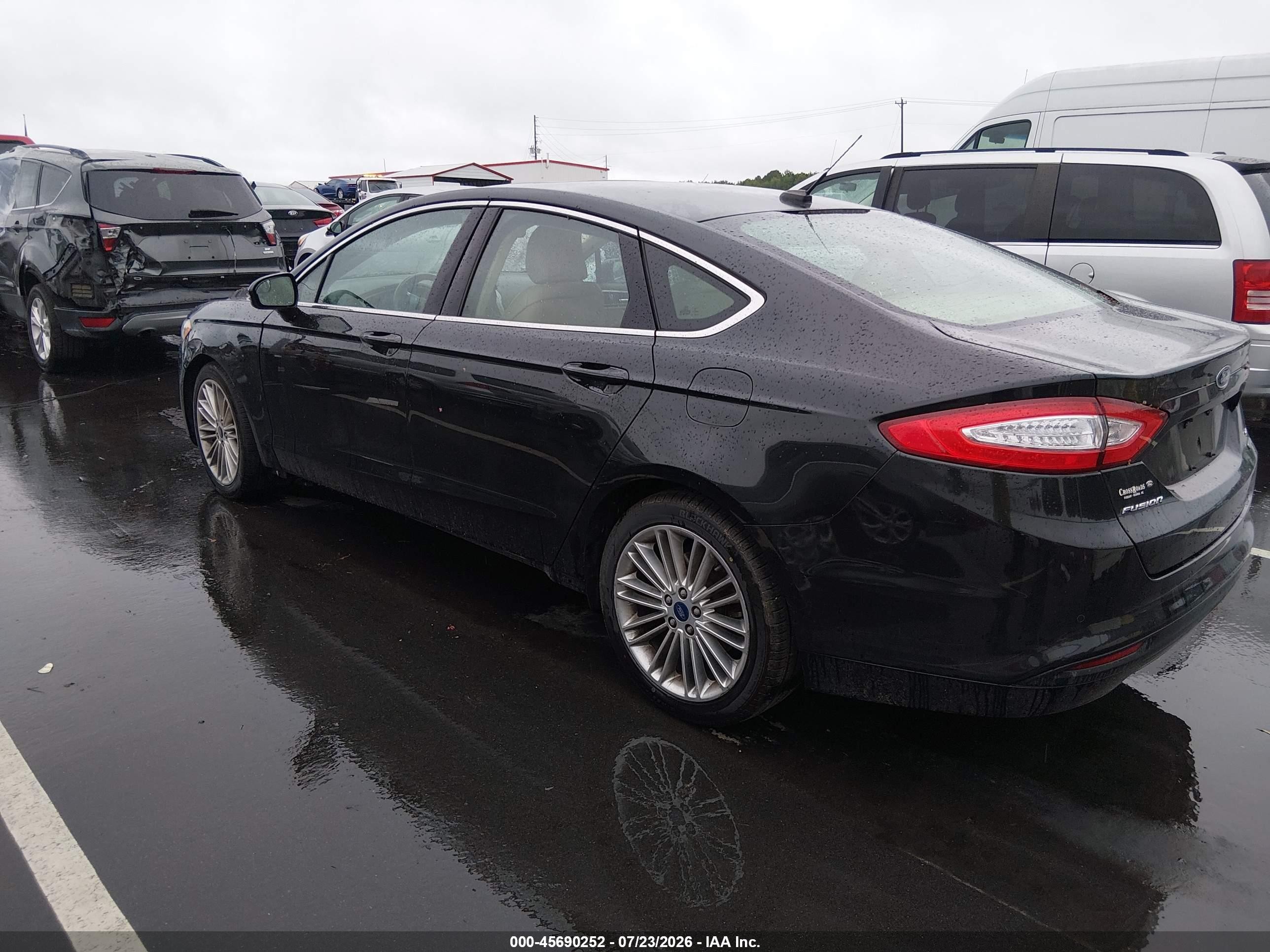 2015 Ford Fusion Se Black vin: 3FA6P0HD8FR202855