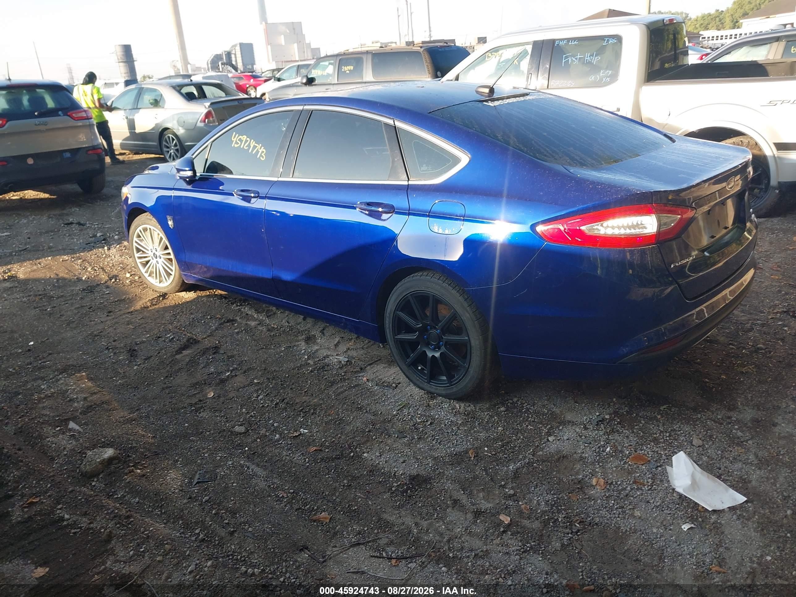 2015 Ford Fusion Se Blue vin: 3FA6P0HD8FR223415