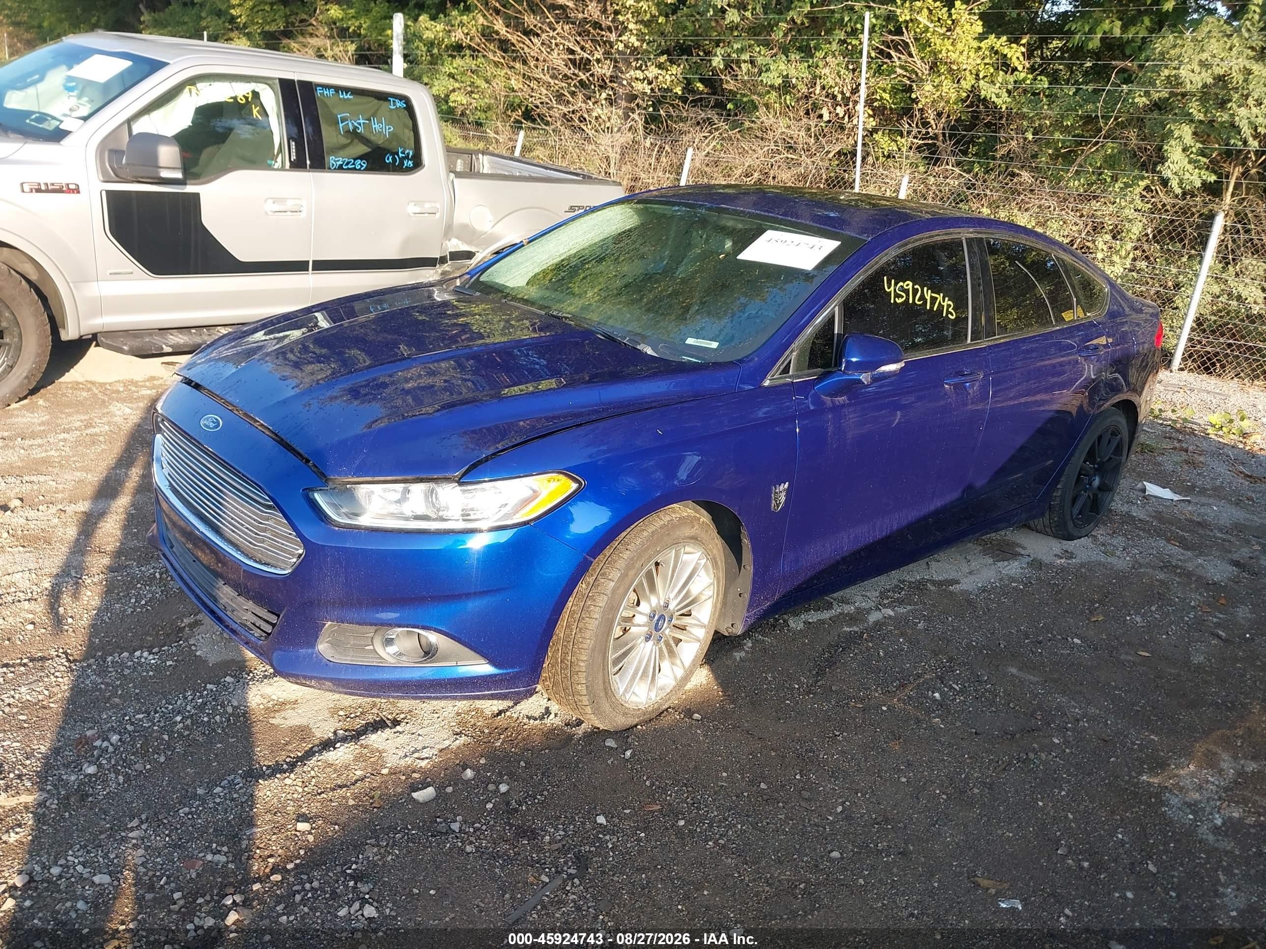 2015 Ford Fusion Se Blue vin: 3FA6P0HD8FR223415