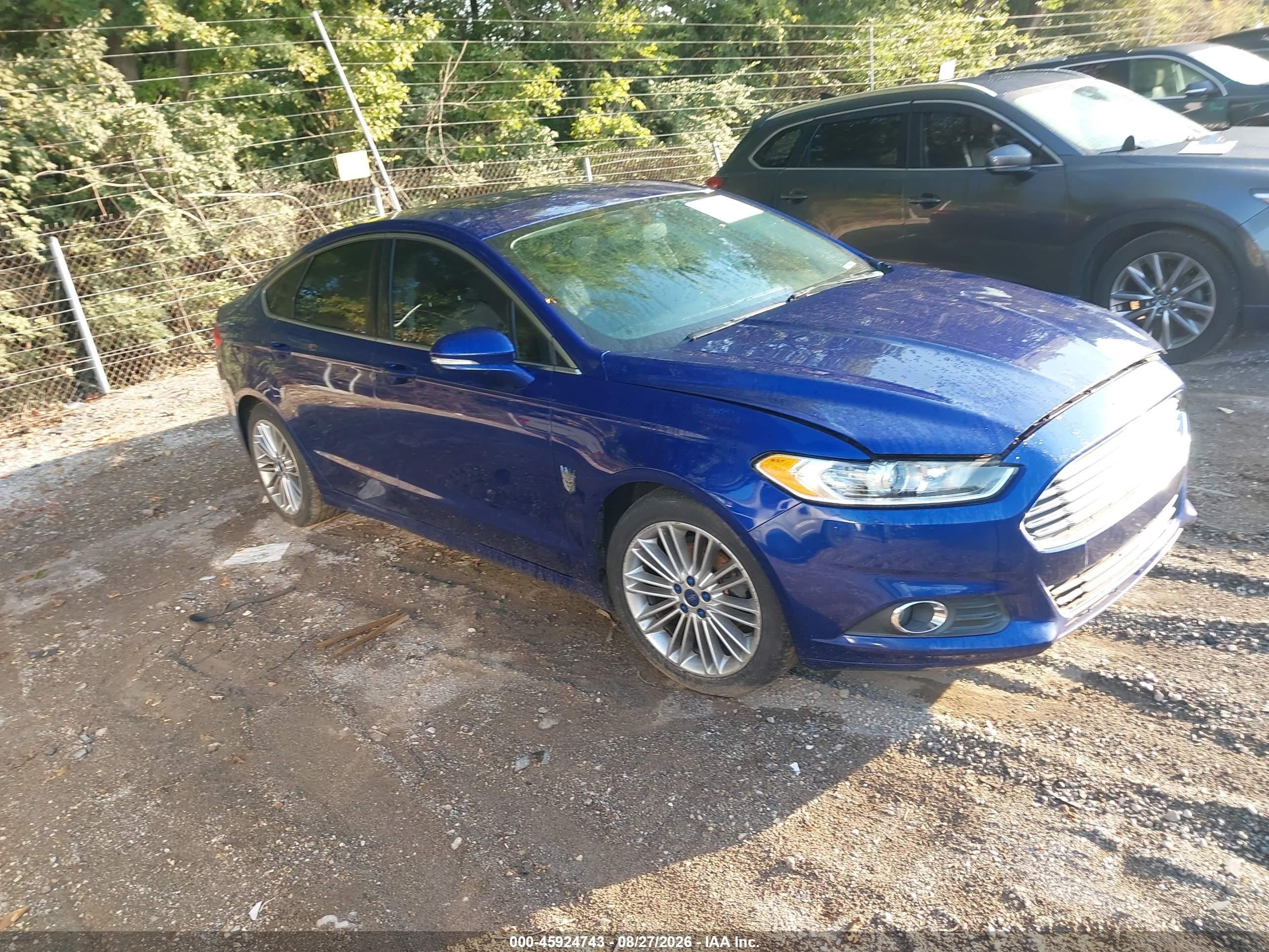 2015 Ford Fusion Se Blue vin: 3FA6P0HD8FR223415