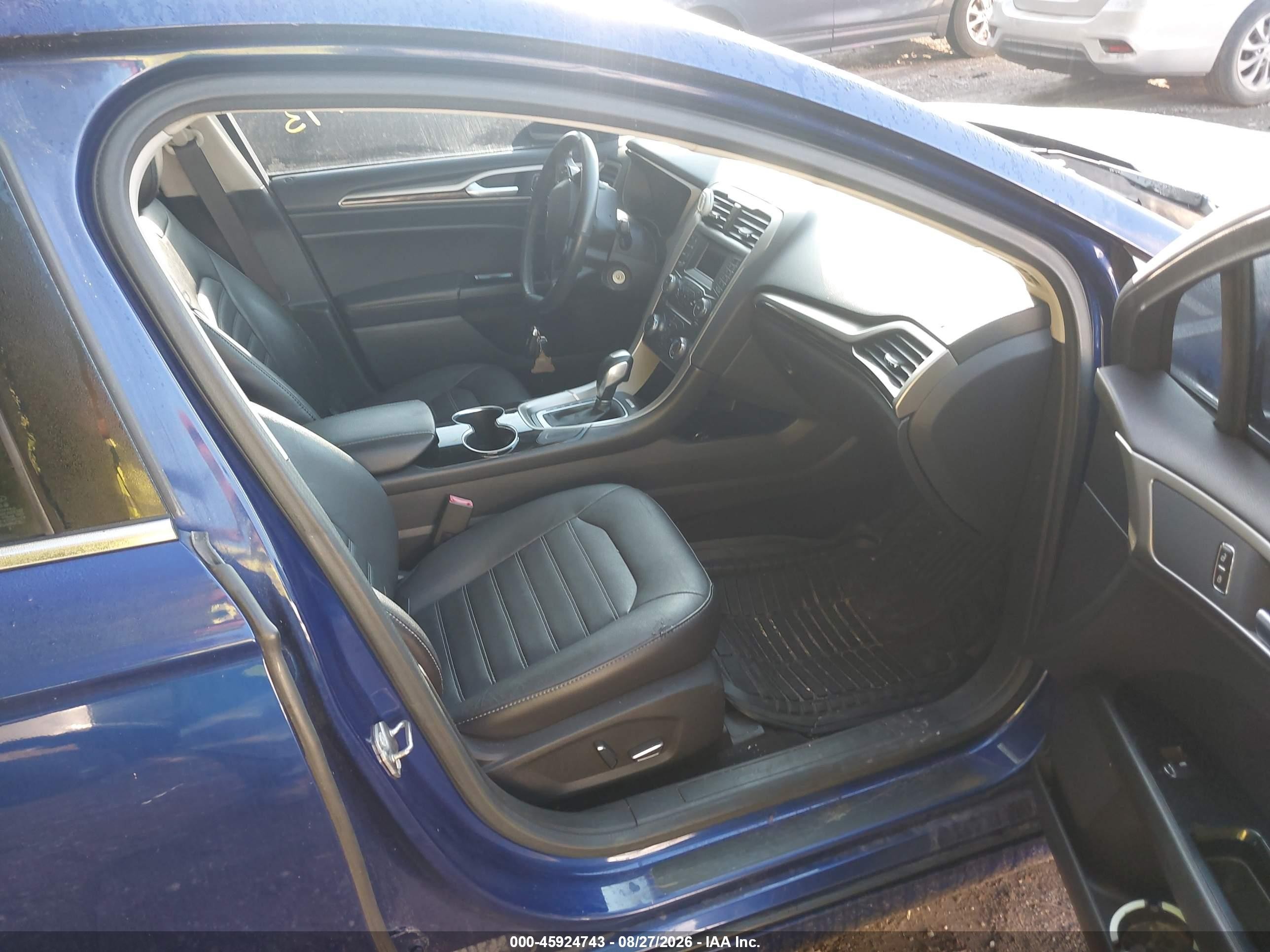 2015 Ford Fusion Se Blue vin: 3FA6P0HD8FR223415