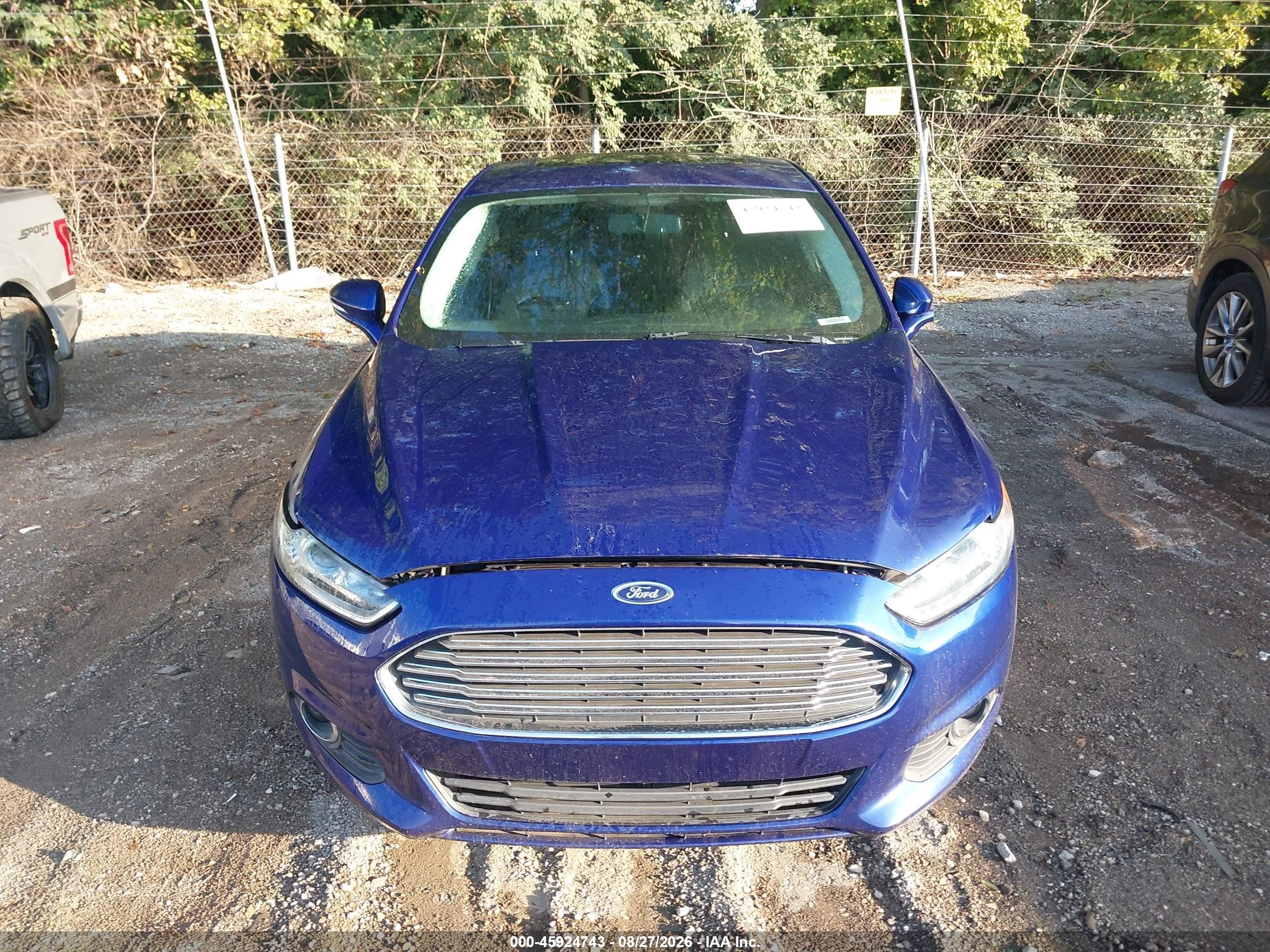 2015 Ford Fusion Se Blue vin: 3FA6P0HD8FR223415