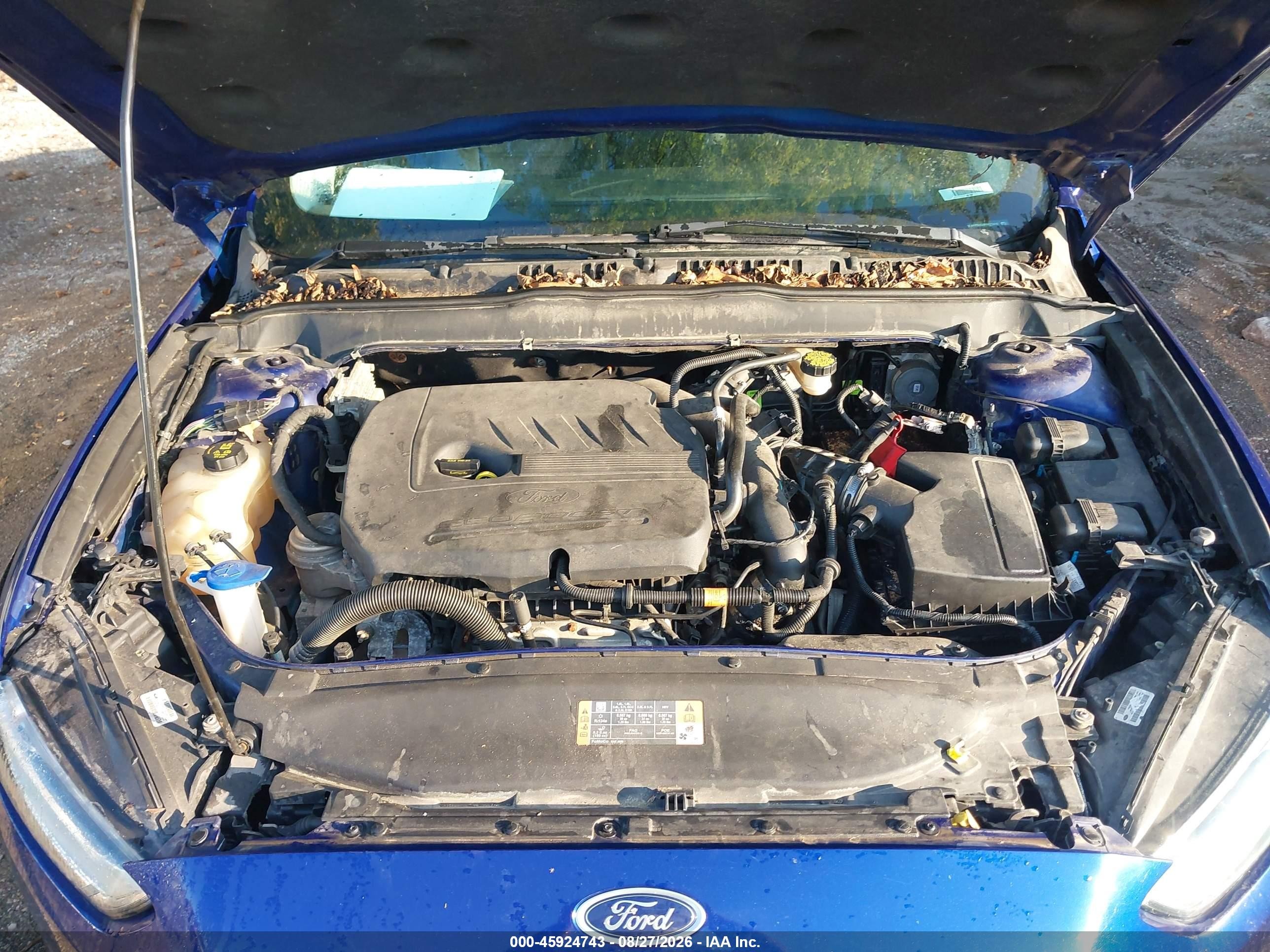 2015 Ford Fusion Se Blue vin: 3FA6P0HD8FR223415