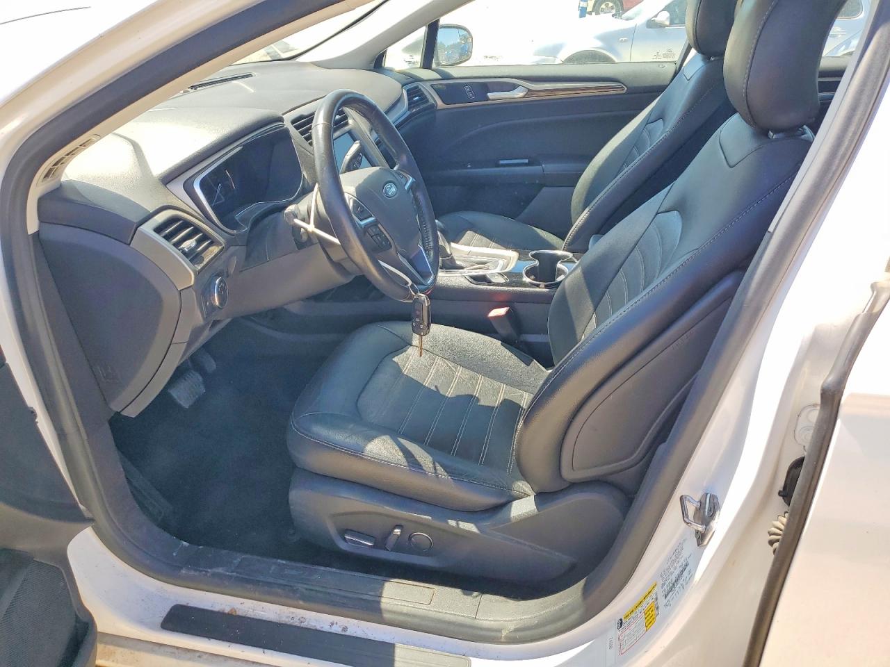 2015 Ford Fusion Se White vin: 3FA6P0HD8FR245866