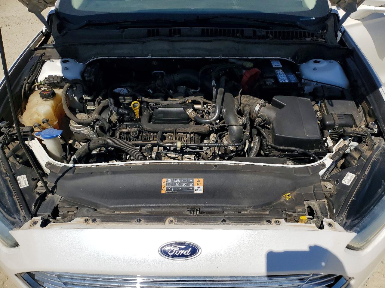 2015 Ford Fusion Se White vin: 3FA6P0HD8FR245866