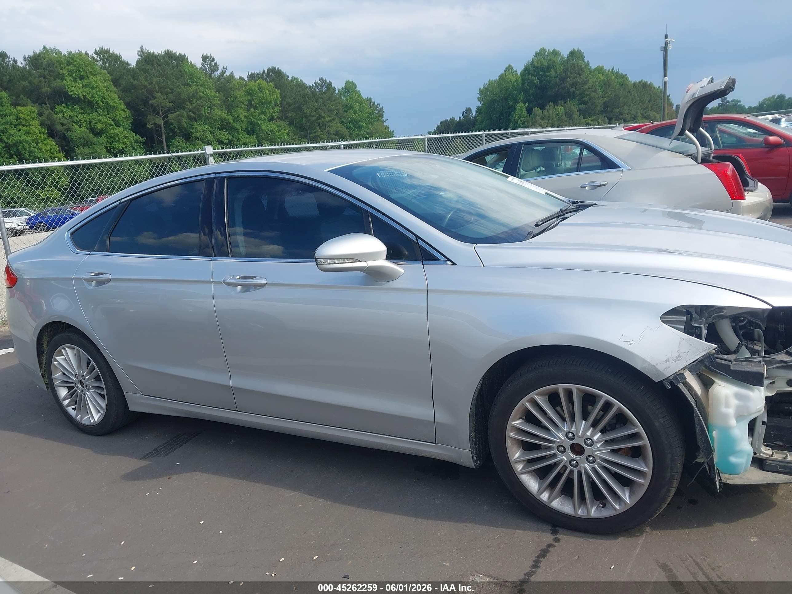 2015 Ford Fusion Se Silver vin: 3FA6P0HD8FR288832