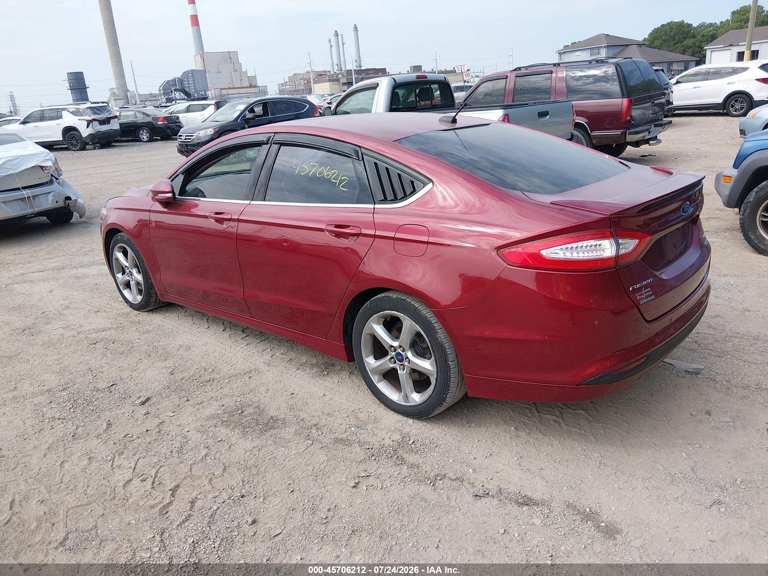 2015 Ford Fusion Se Red vin: 3FA6P0HD8FR302812