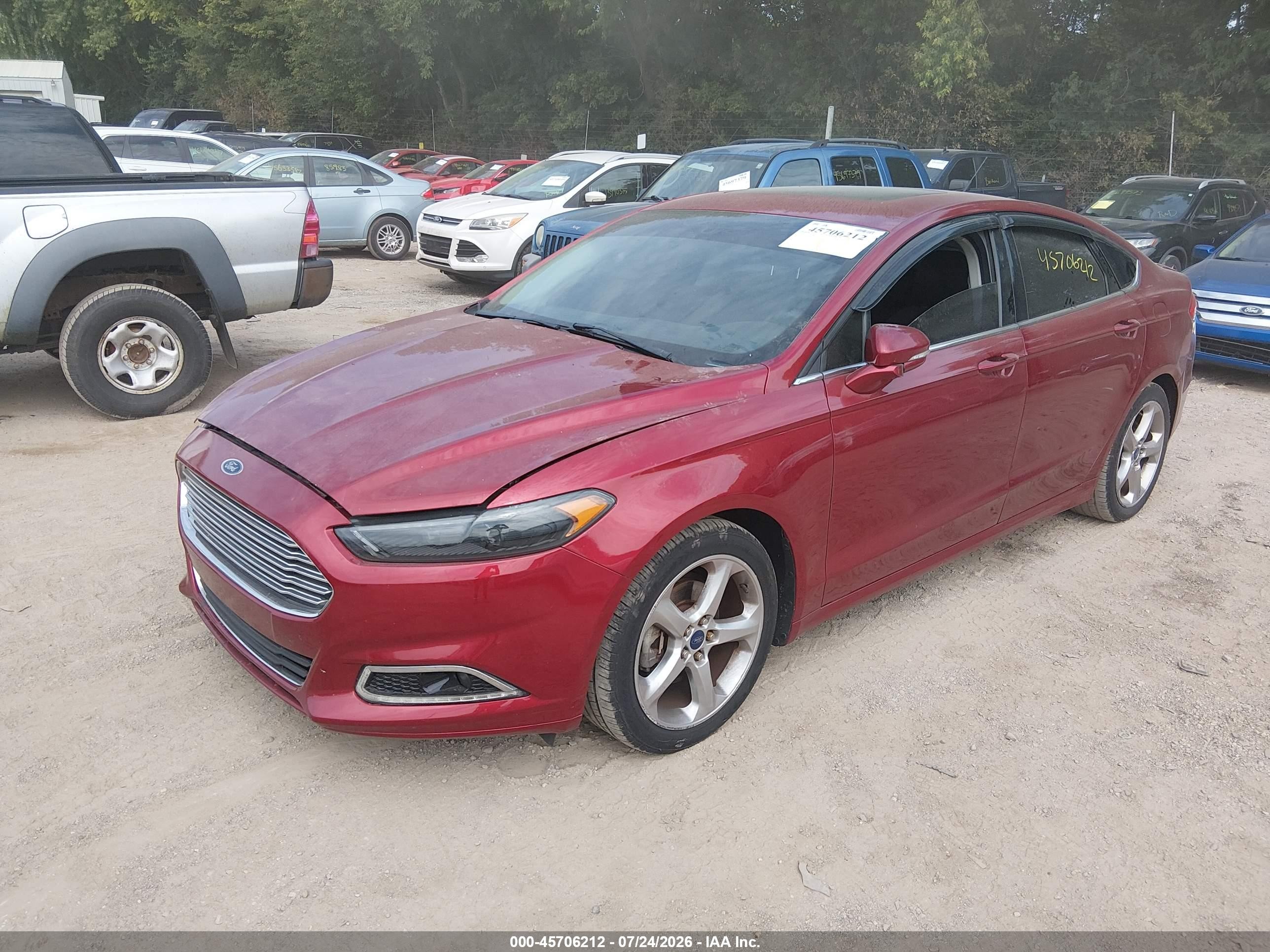 2015 Ford Fusion Se Red vin: 3FA6P0HD8FR302812