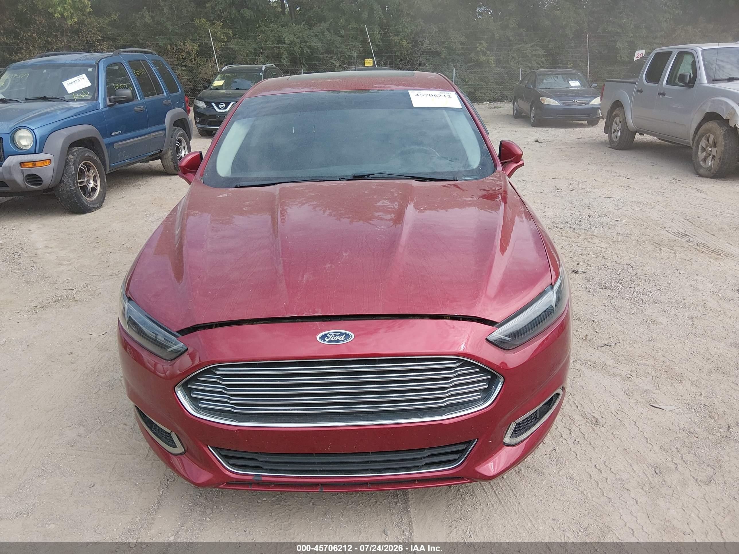 2015 Ford Fusion Se Red vin: 3FA6P0HD8FR302812