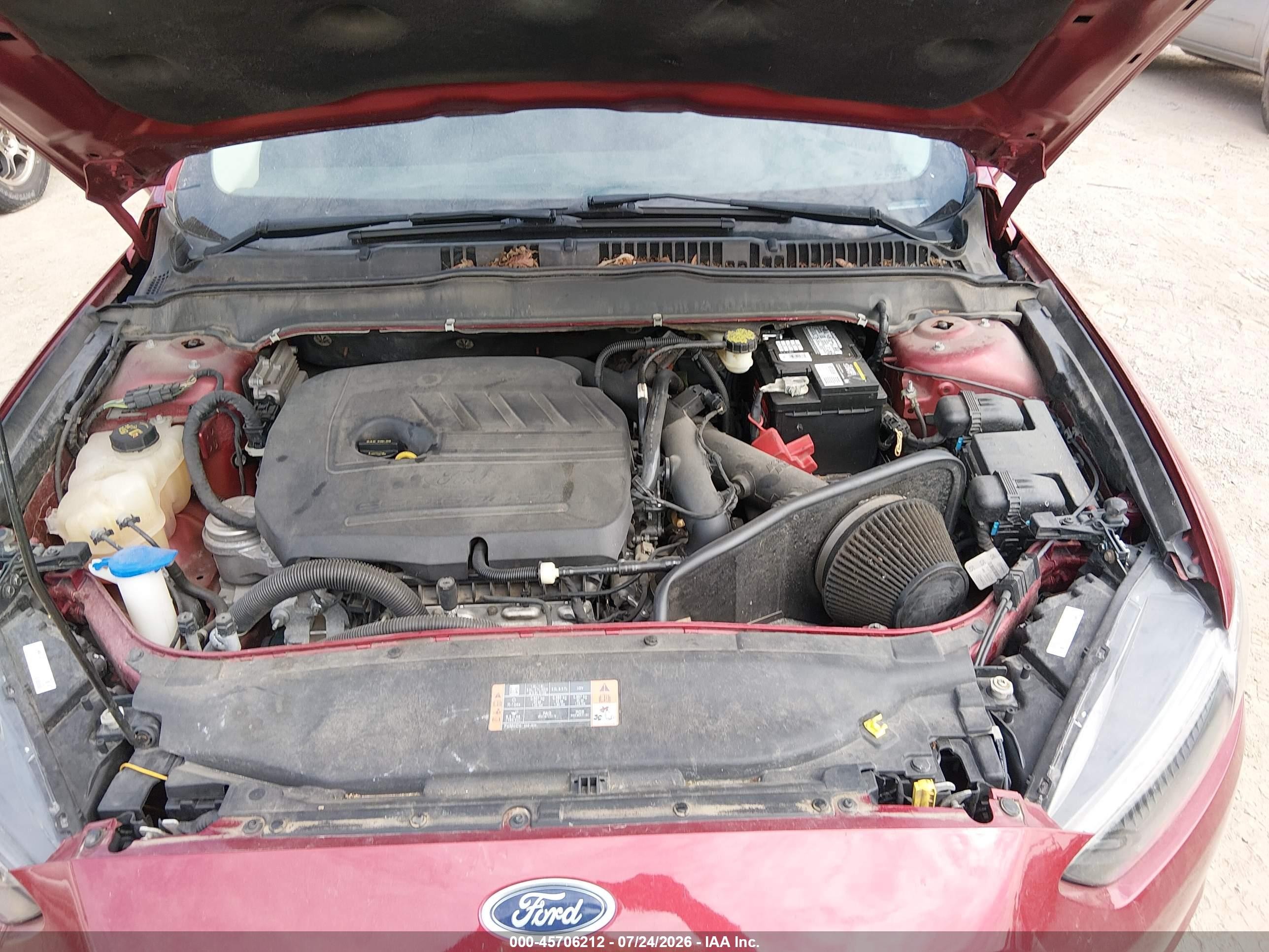 2015 Ford Fusion Se Red vin: 3FA6P0HD8FR302812