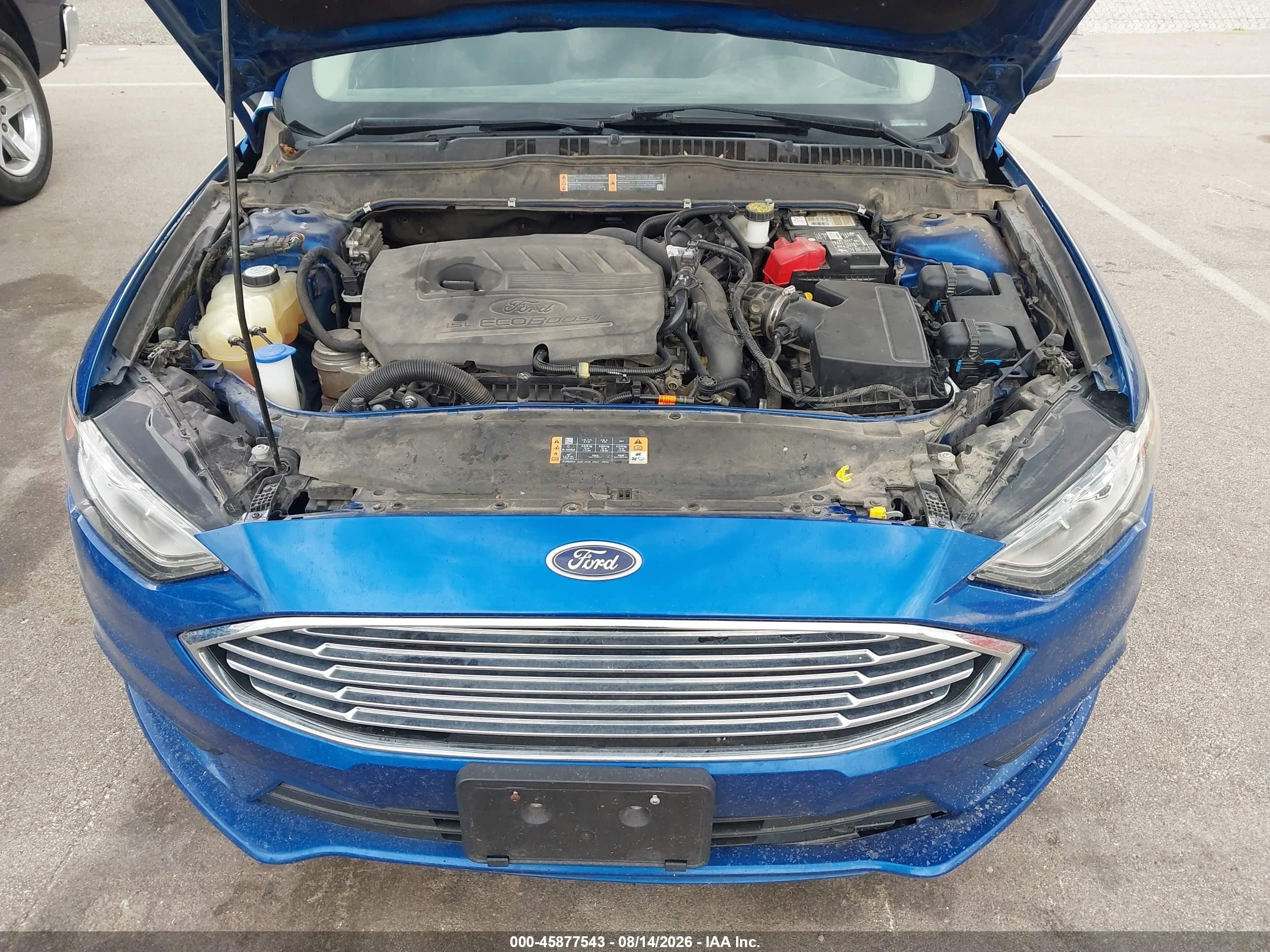 2018 Ford Fusion Se Blue vin: 3FA6P0HD8JR232169
