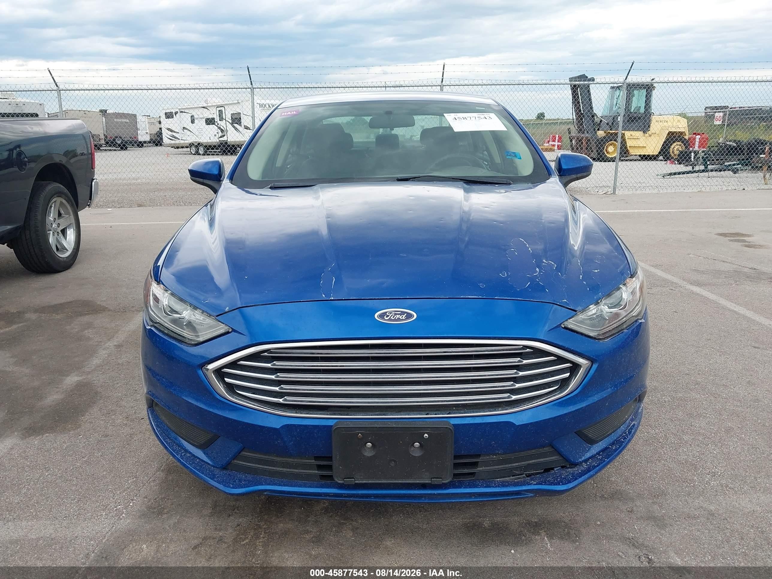 2018 Ford Fusion Se Blue vin: 3FA6P0HD8JR232169