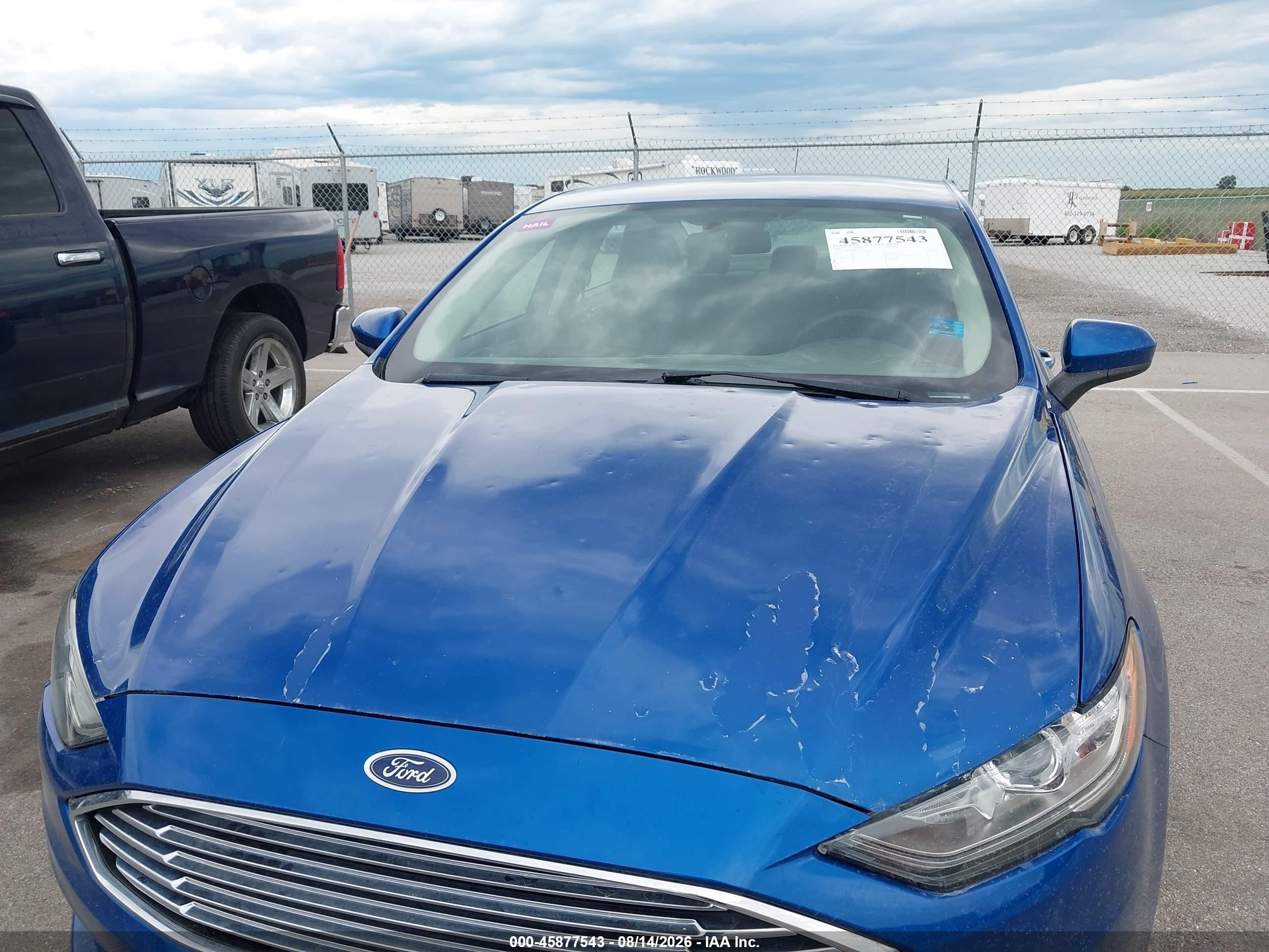 2018 Ford Fusion Se Blue vin: 3FA6P0HD8JR232169