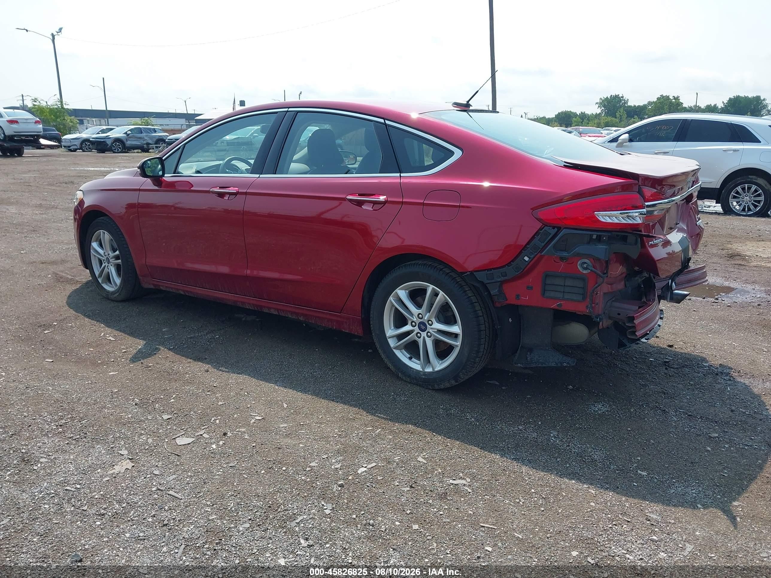2018 Ford Fusion Se Red vin: 3FA6P0HD8JR266676