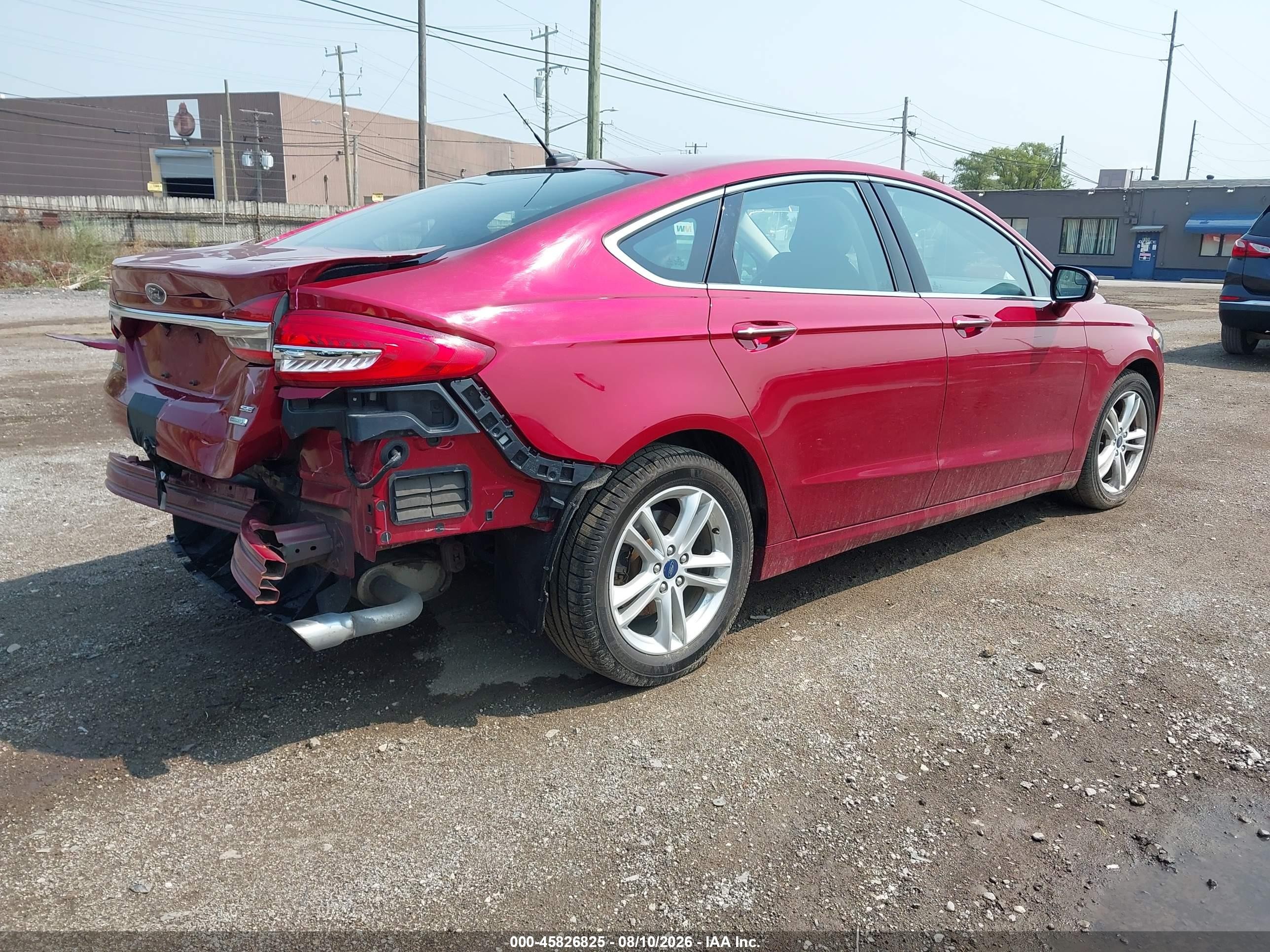 2018 Ford Fusion Se Red vin: 3FA6P0HD8JR266676